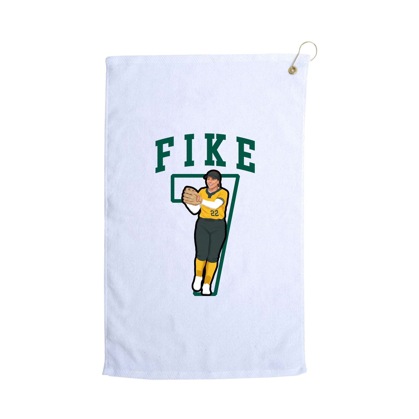 Golf Towel — Shirsey in White