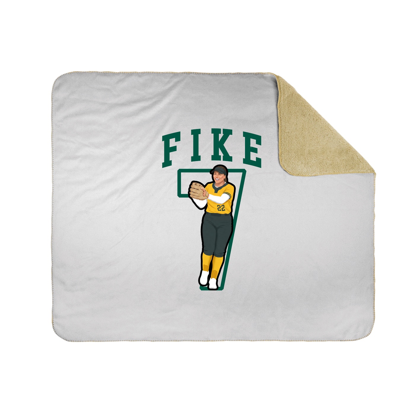 Throw Blanket — Shirsey in White
