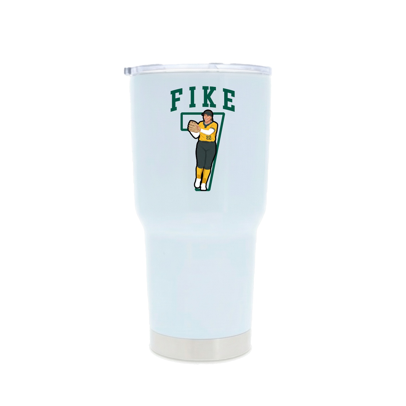 30oz Stainless Steel Tumbler — Shirsey in White