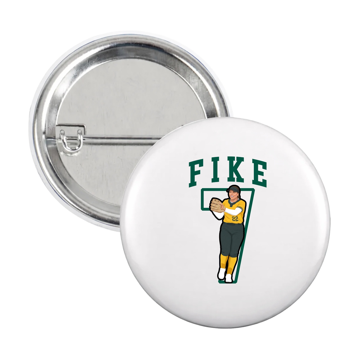 Game Day Button — Shirsey in White