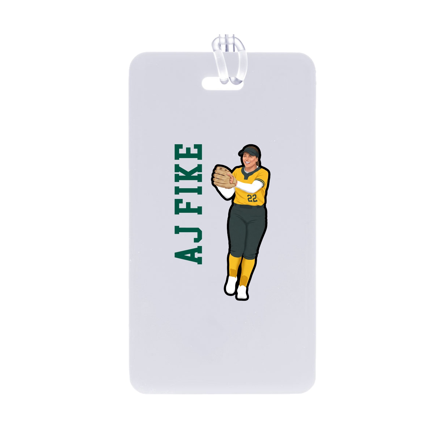Bag Tag — Name Vertical in Classic