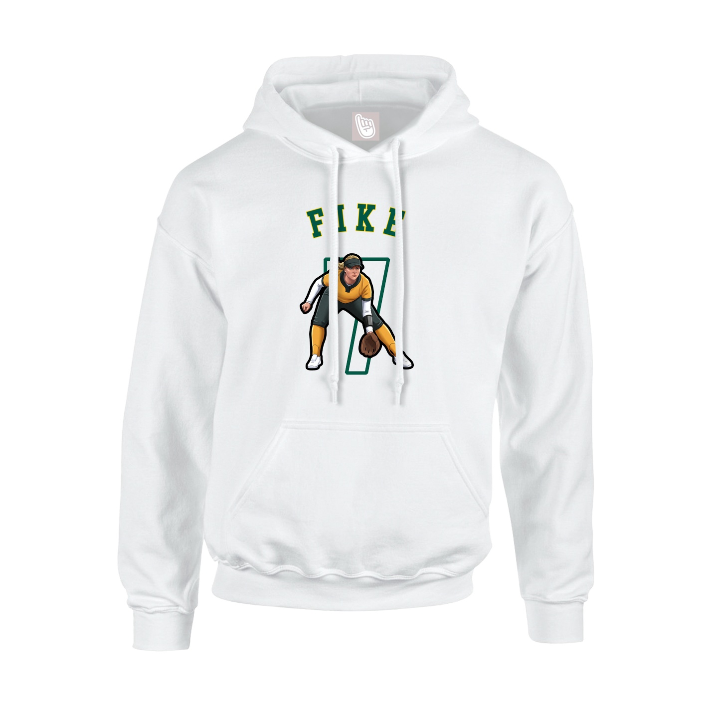 Youth Hoodie — Shirsey Arch in White
