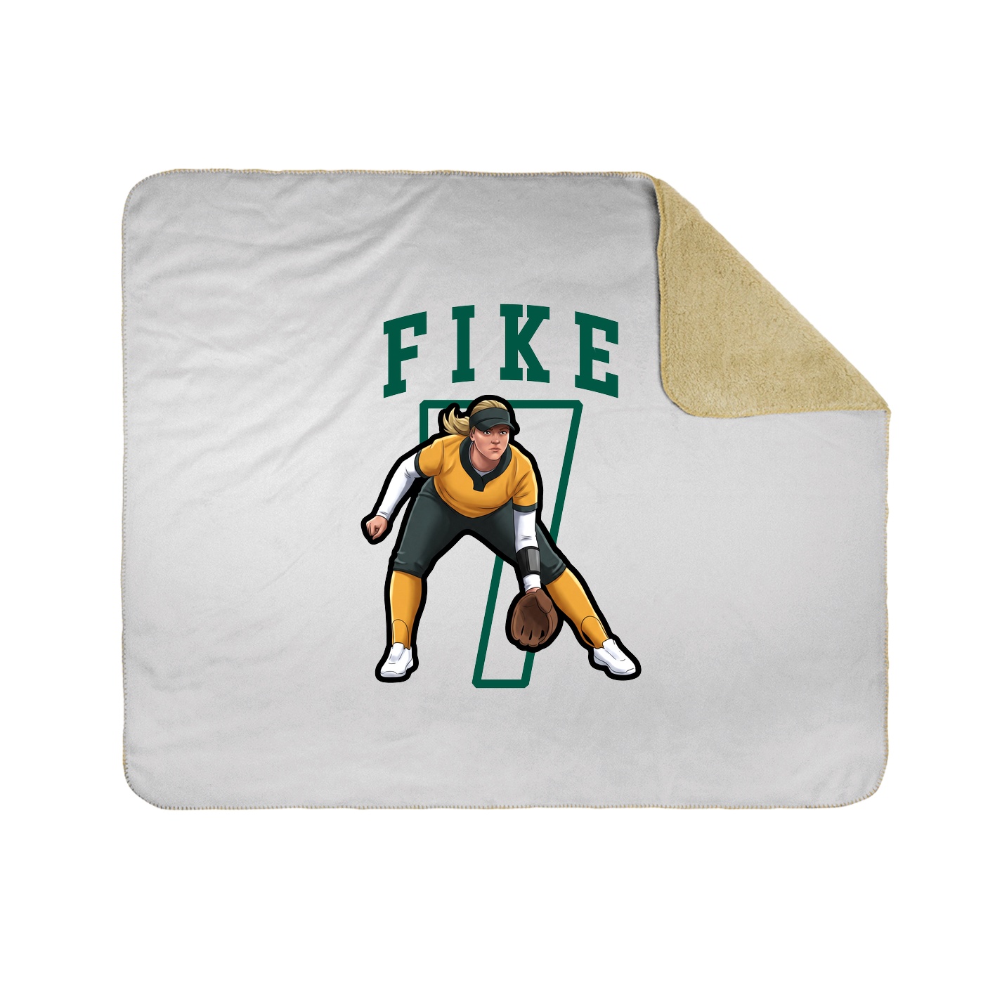 Throw Blanket — Shirsey in White