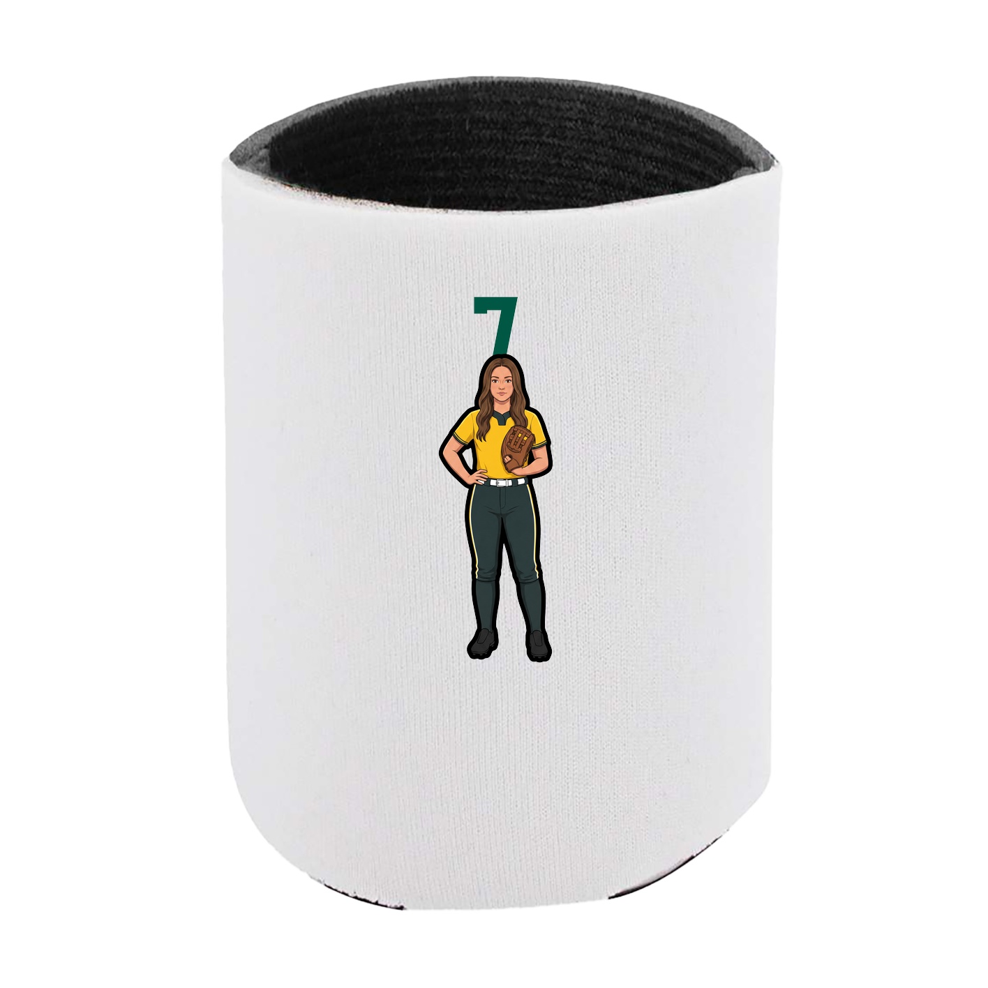 Can Holder — Number Top in White