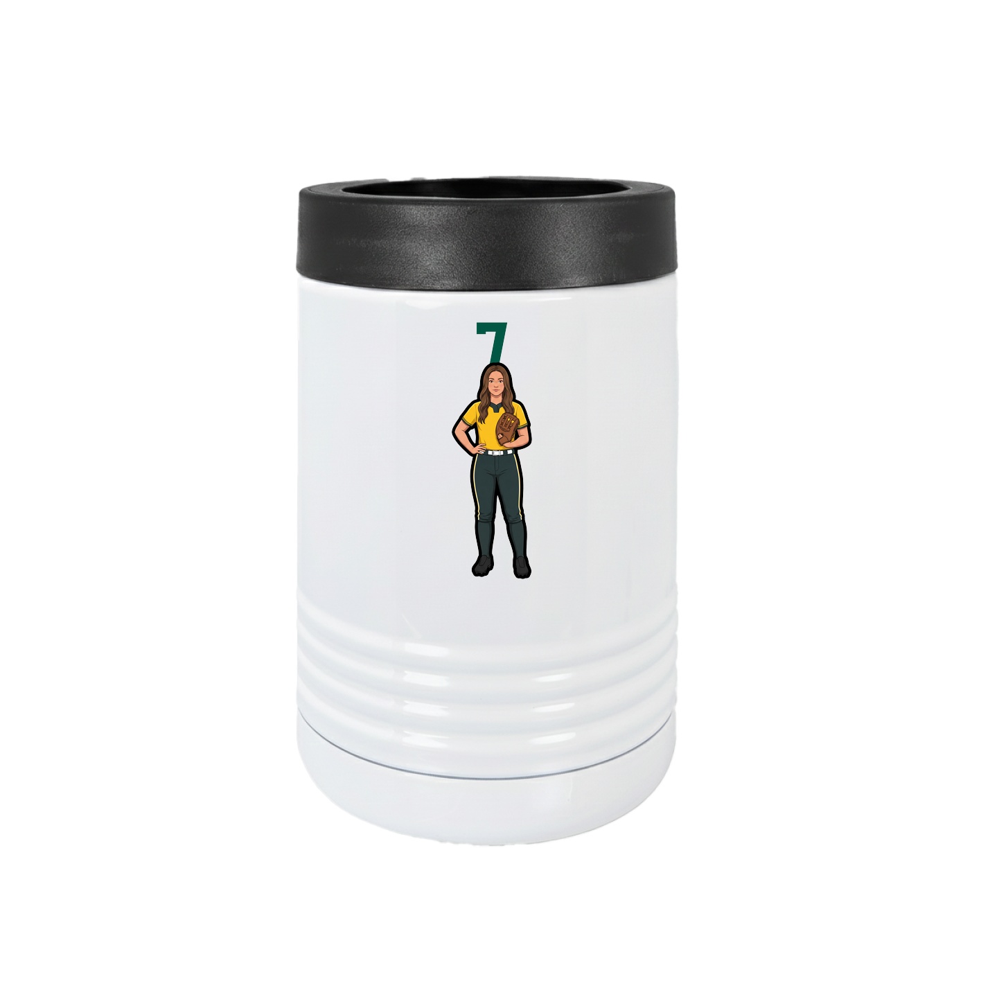 Beverage Holder — Number Top in White