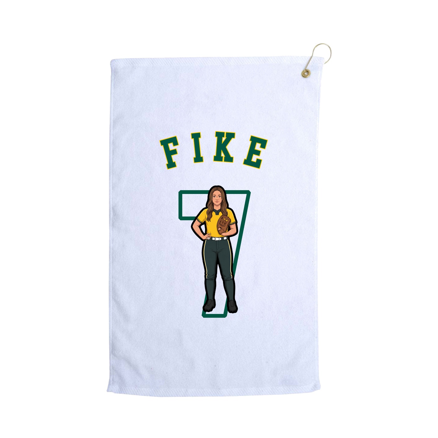 Golf Towel — Shirsey Arch in White