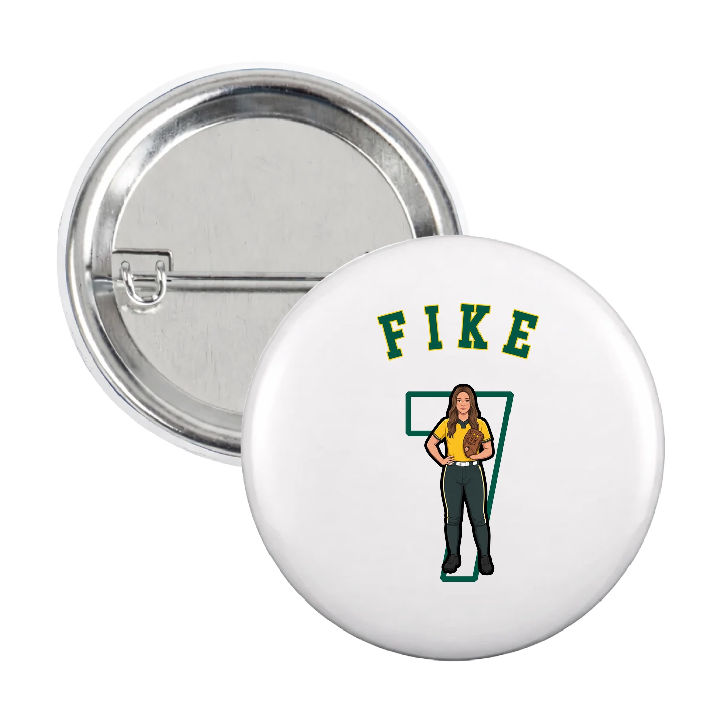 Game Day Button — Shirsey Arch in White