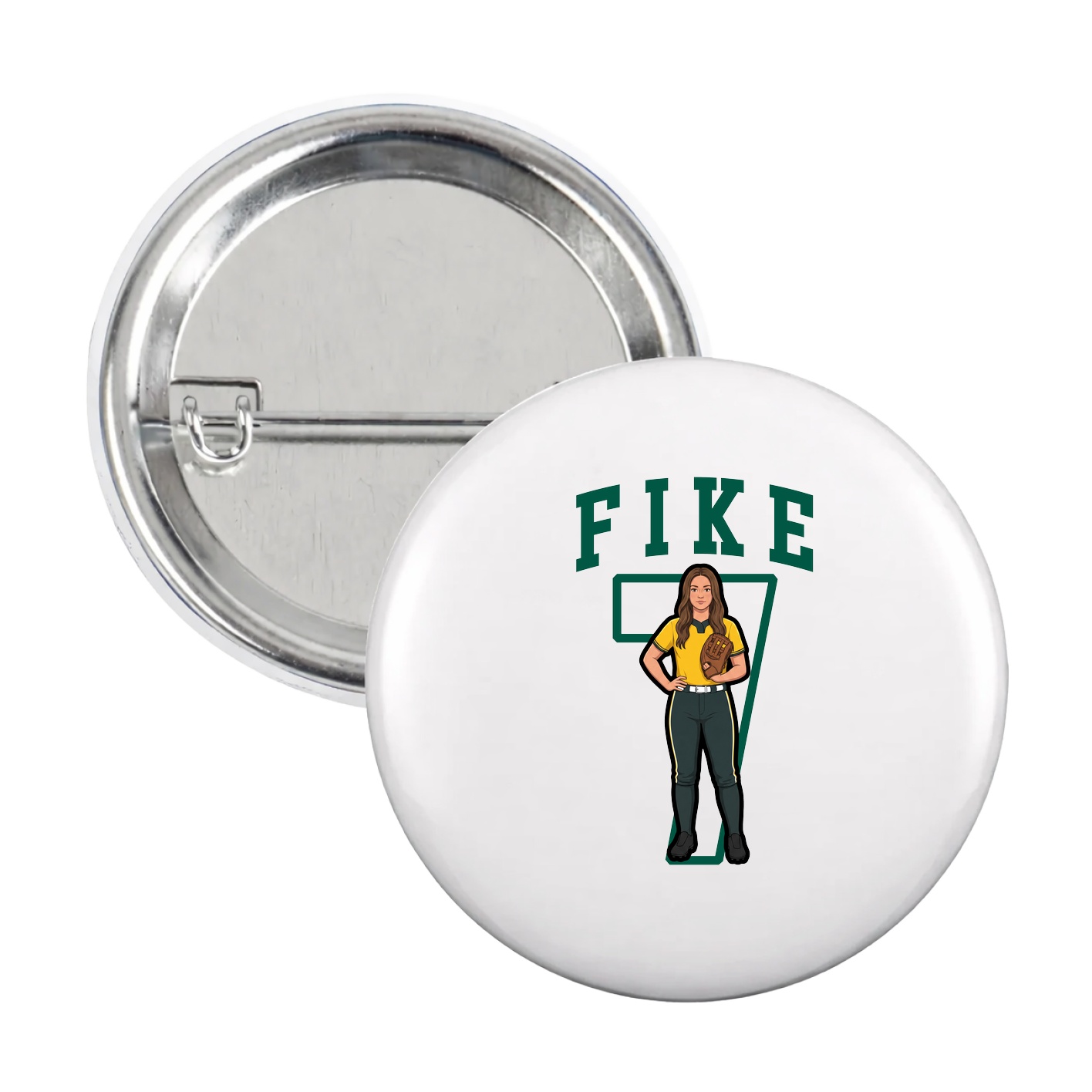 Game Day Button — Shirsey in White