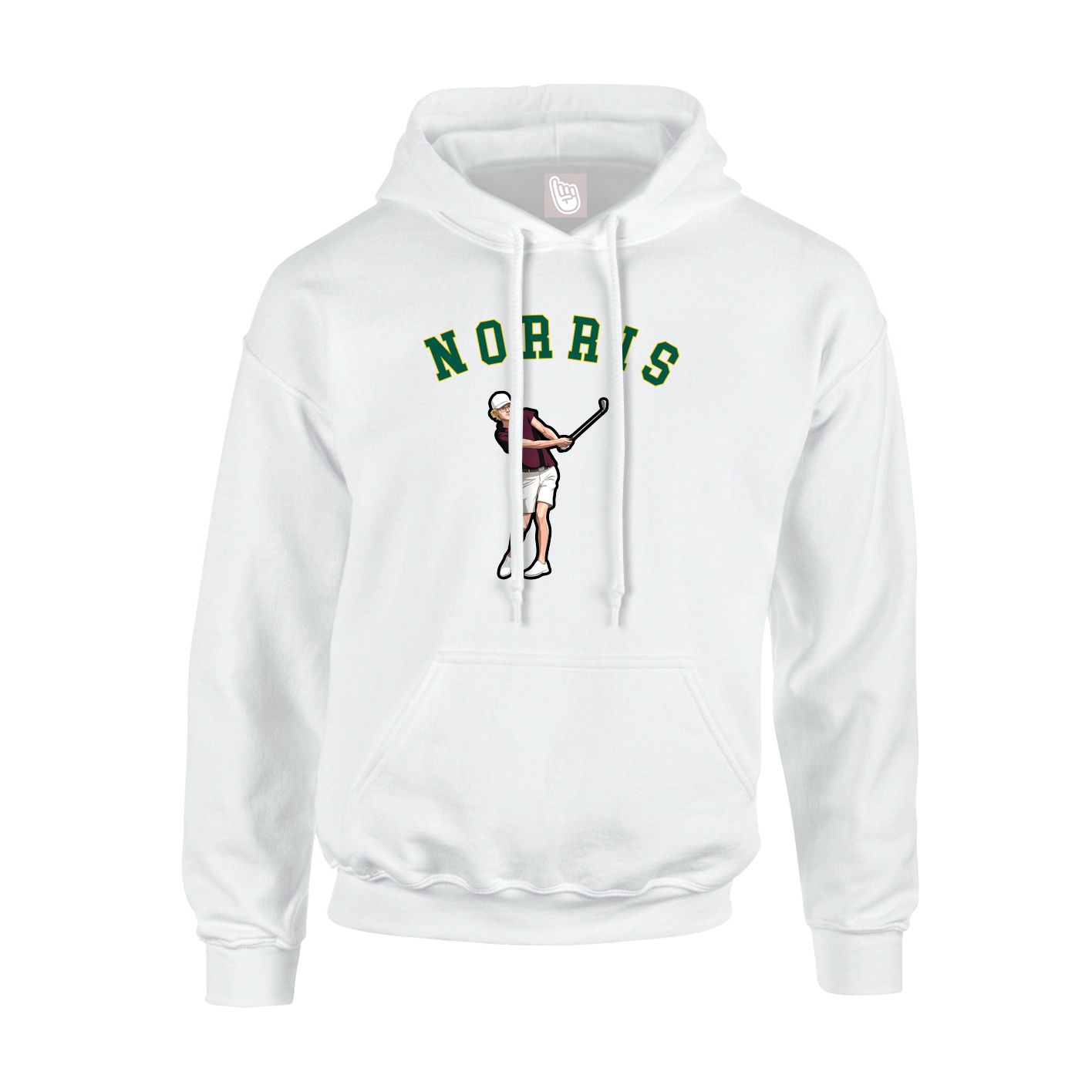 Youth Hoodie — Shirsey Arch in White