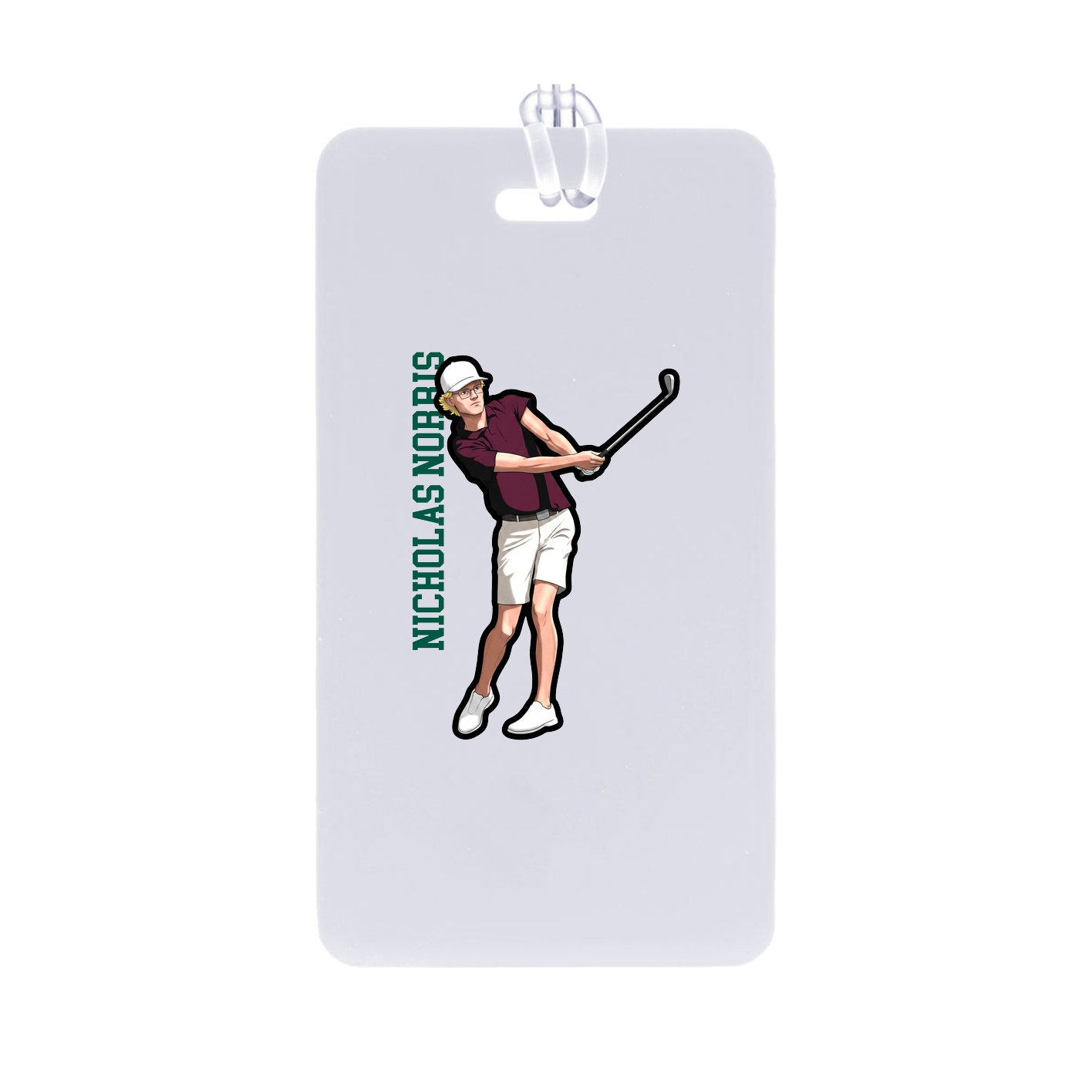 Bag Tag — Name Vertical in Classic