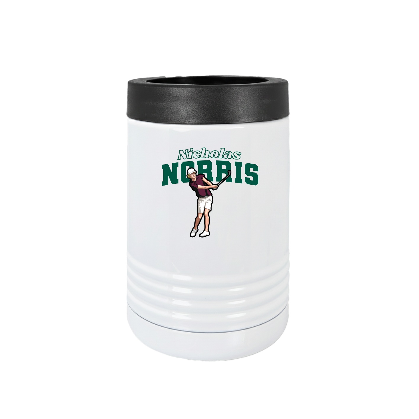 Beverage Holder — Name Arch in White