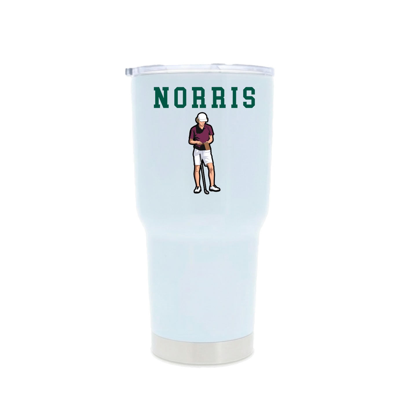 30oz Stainless Steel Tumbler — Shirsey in White