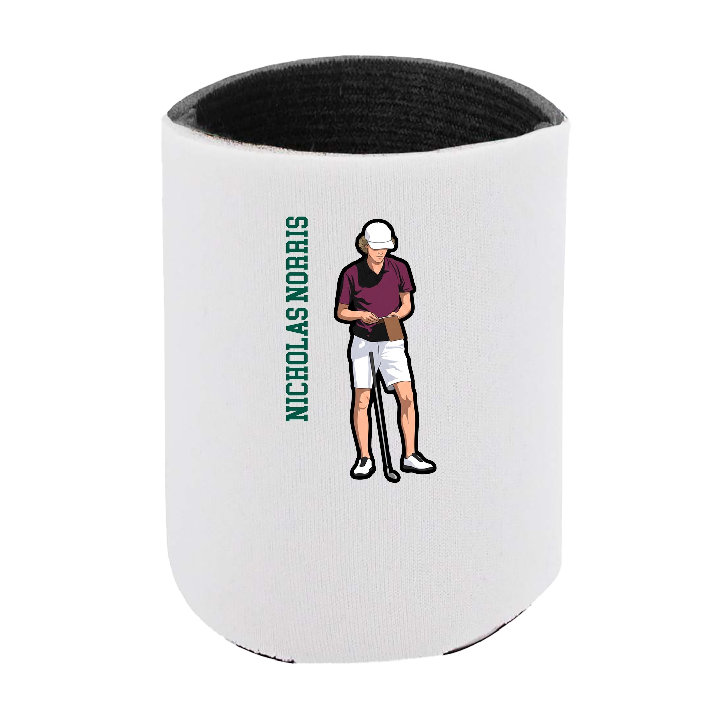 Can Holder — Name Vertical in White