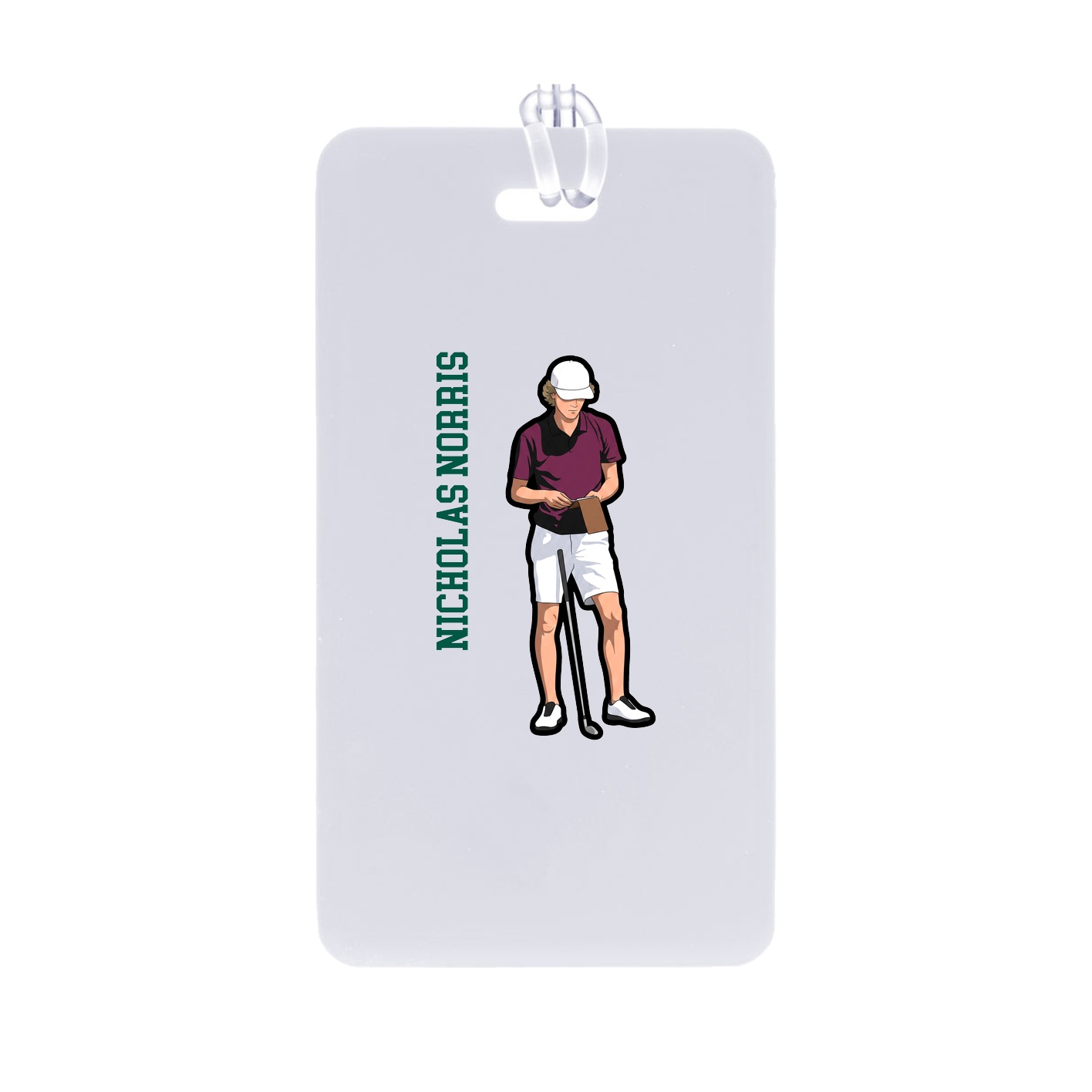 Bag Tag — Name Vertical in Classic