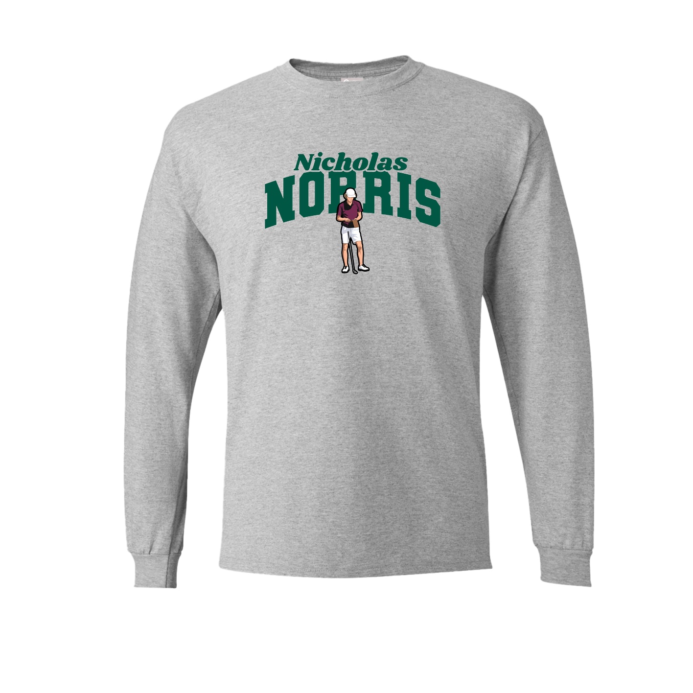 Long Sleeve Tee — Signature Arch in Grey