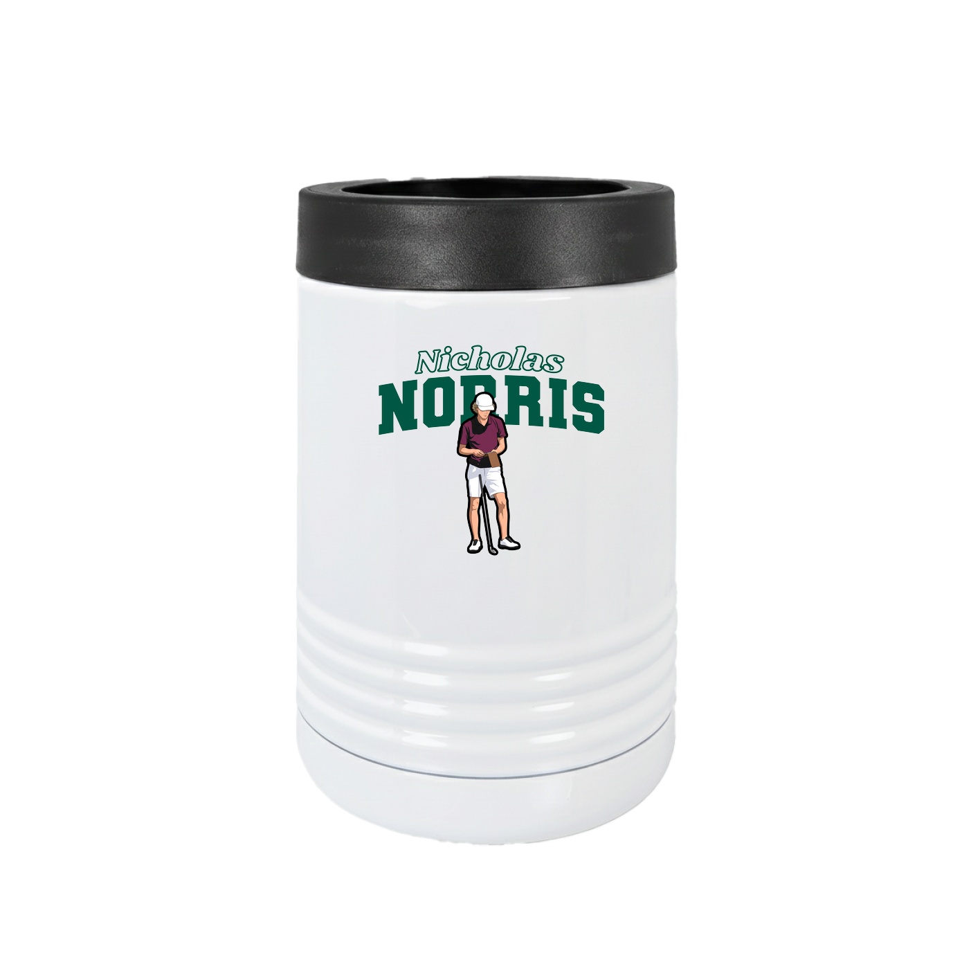 Beverage Holder — Name Arch in White