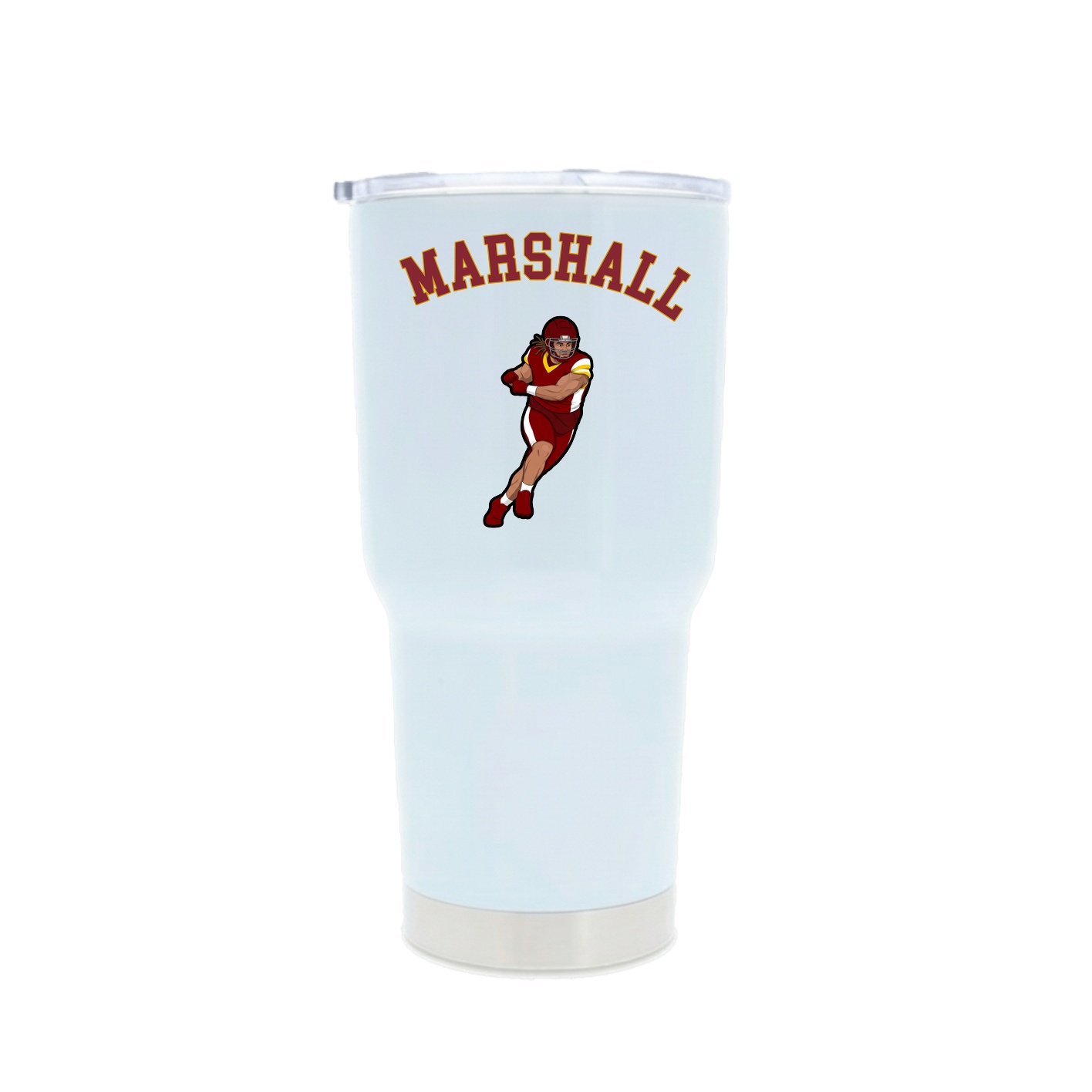 30oz Stainless Steel Tumbler — Shirsey Arch in White