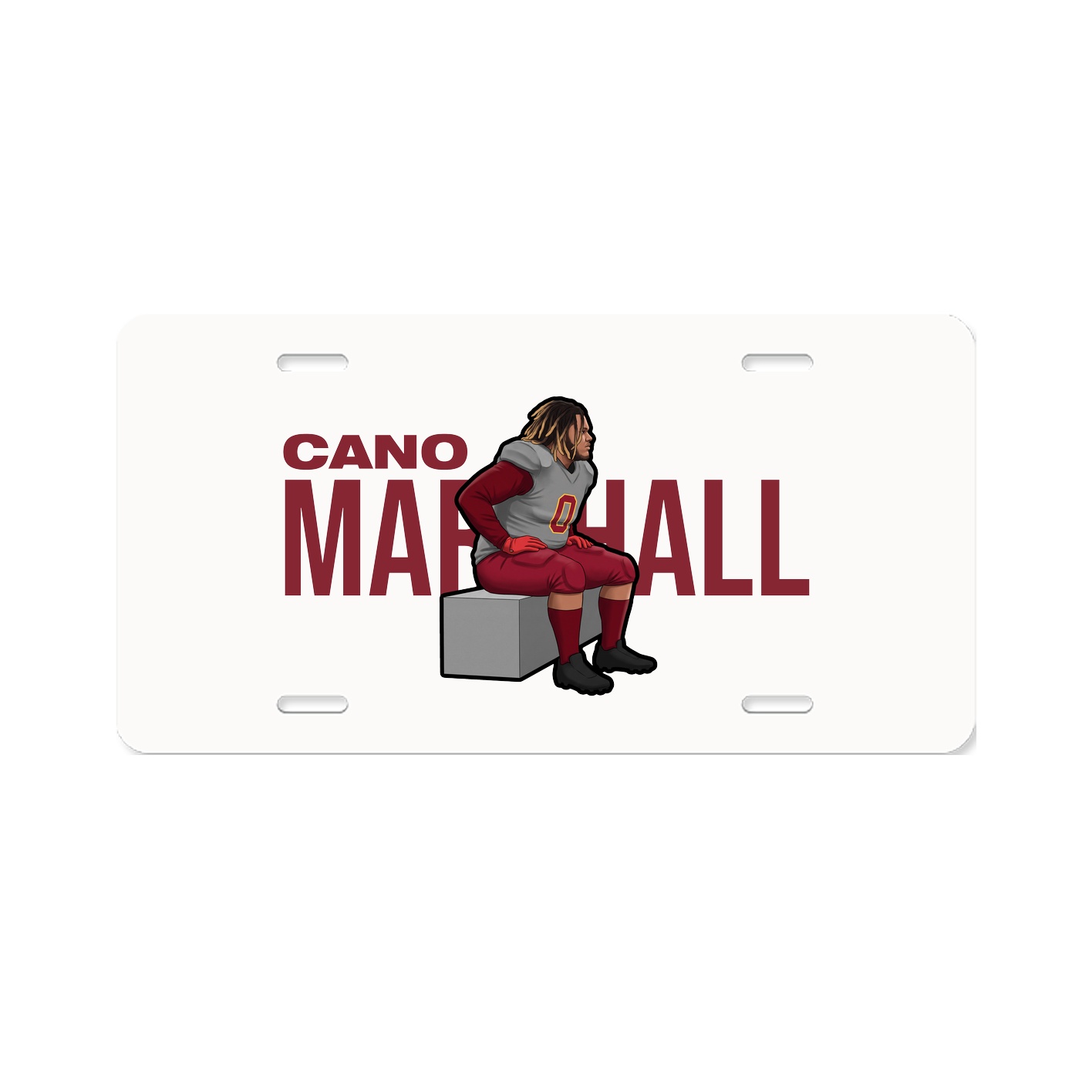 License Plate — Player Name in Classic
