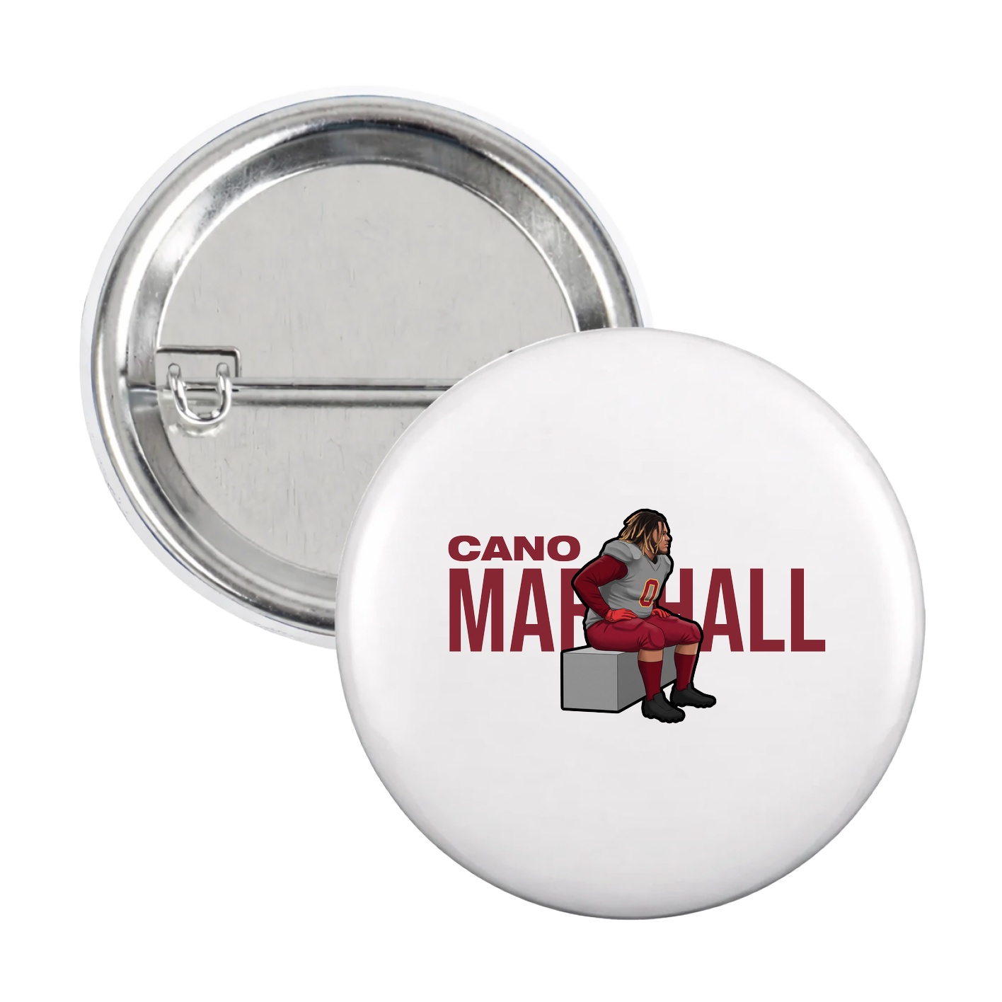Game Day Button — Player Name in White