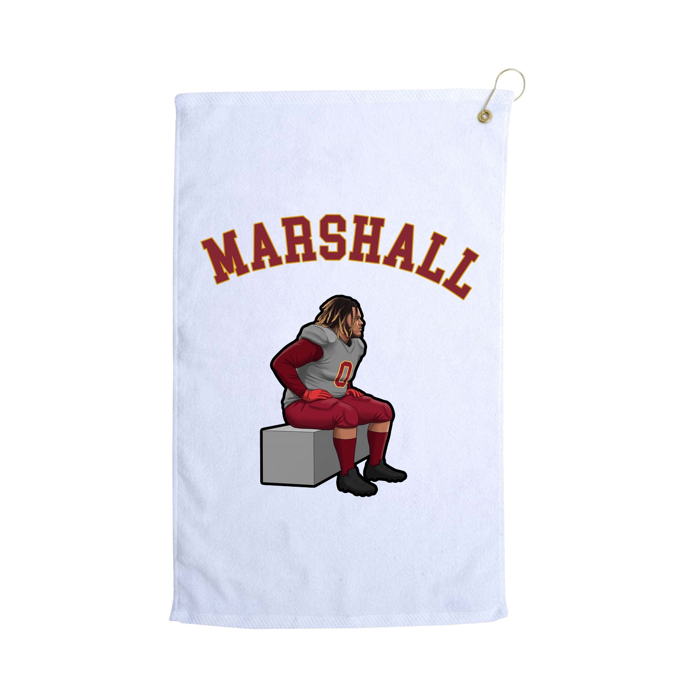 Golf Towel — Shirsey Arch in White