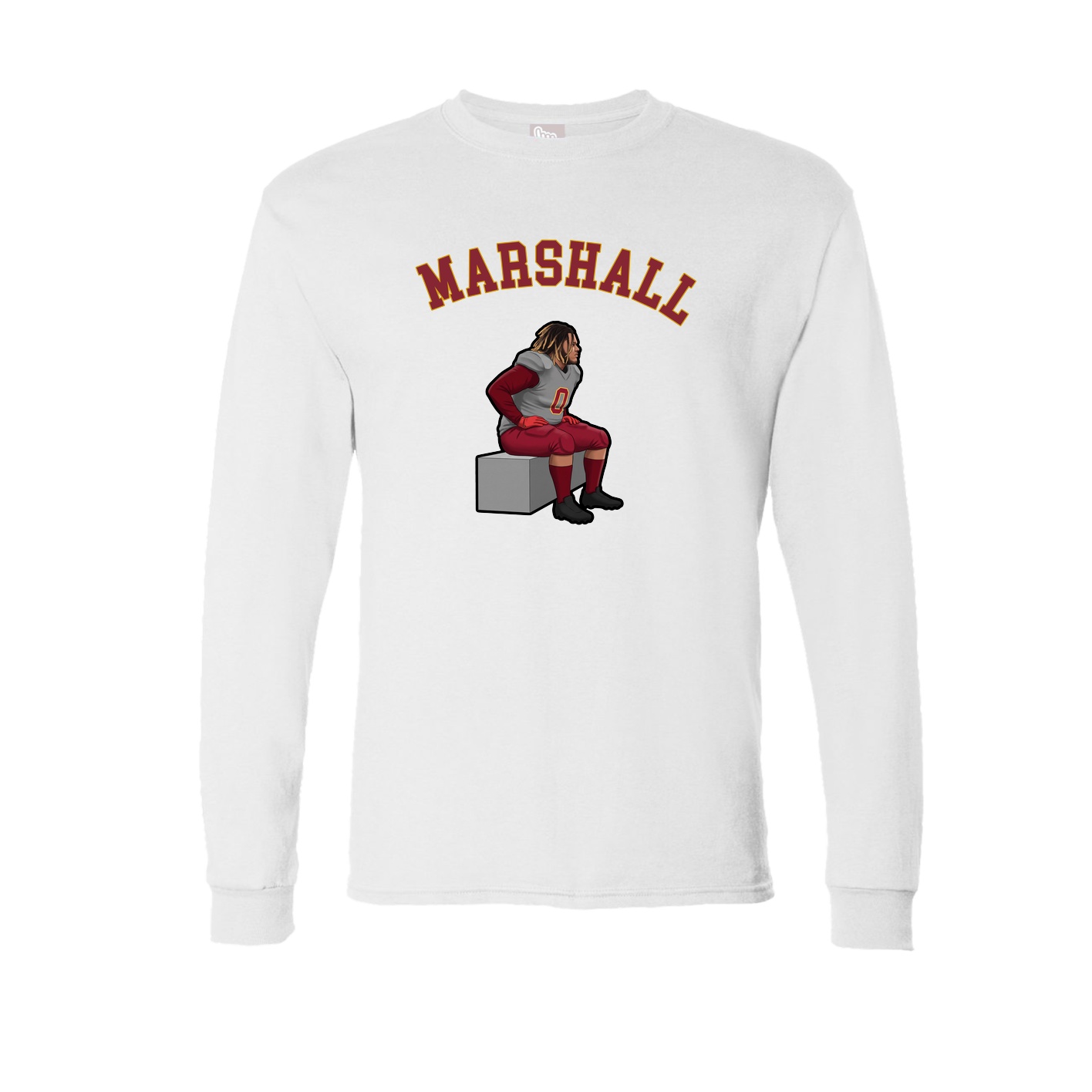 Long Sleeve Tee — Shirsey Arch in White