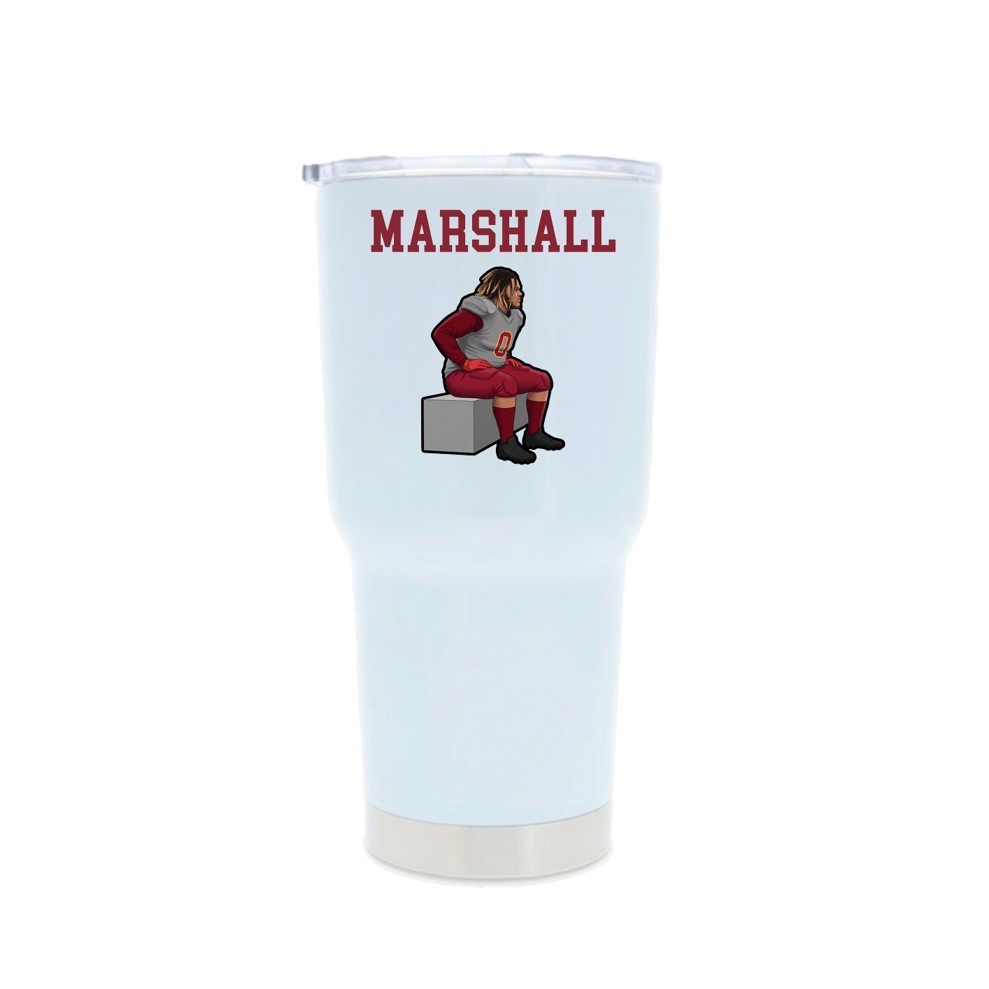 30oz Stainless Steel Tumbler — Shirsey in White