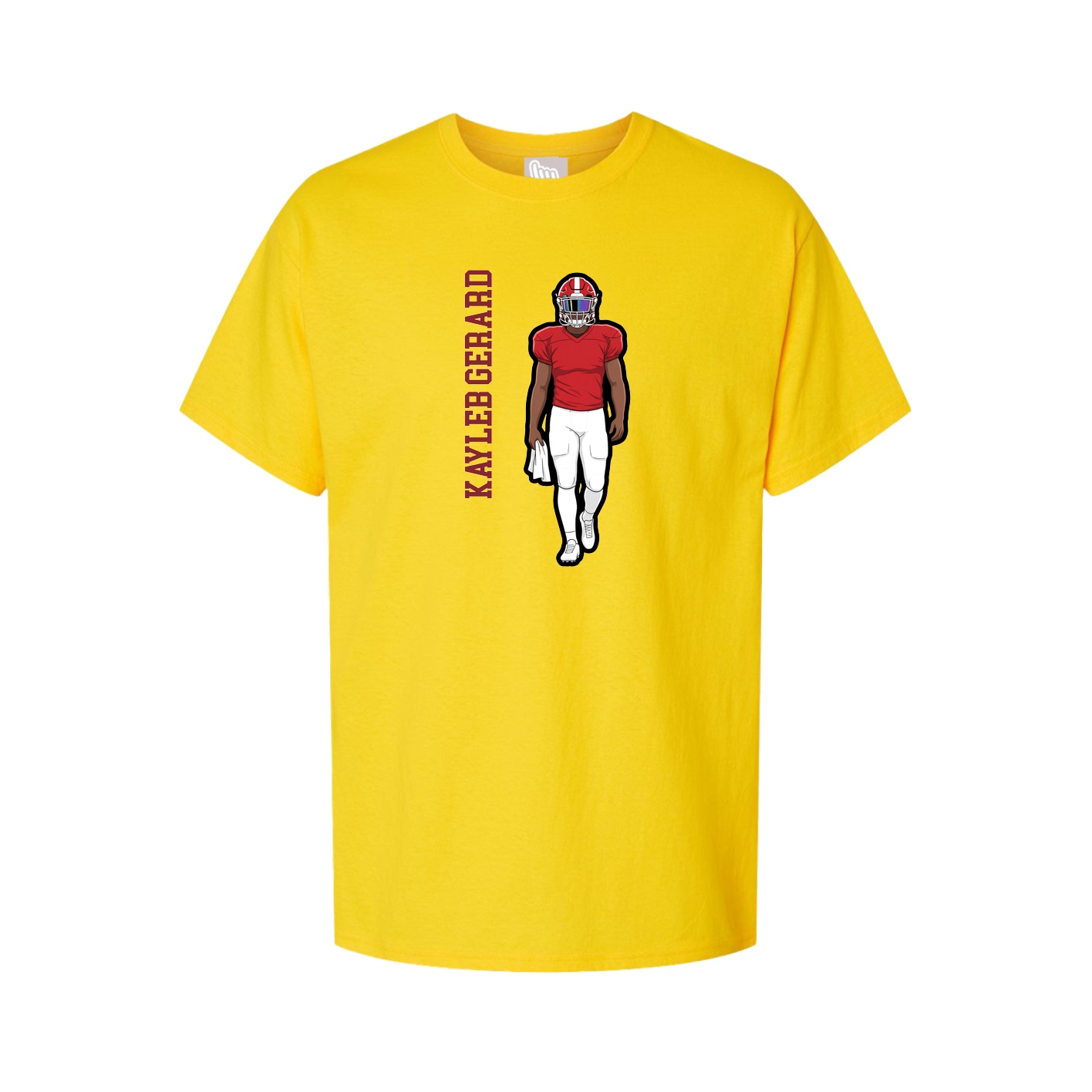 Tee — Name Vertical in Gold
