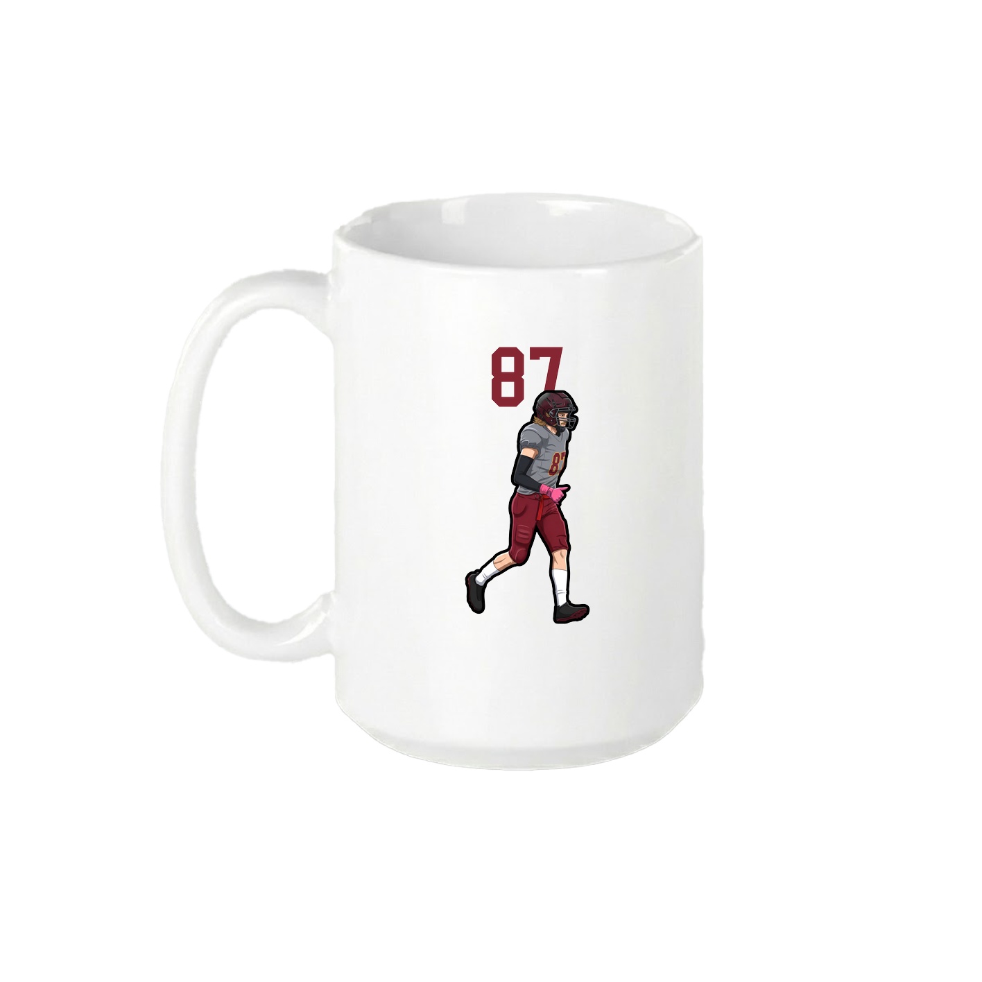 15oz Coffee Mug — Number Top in White