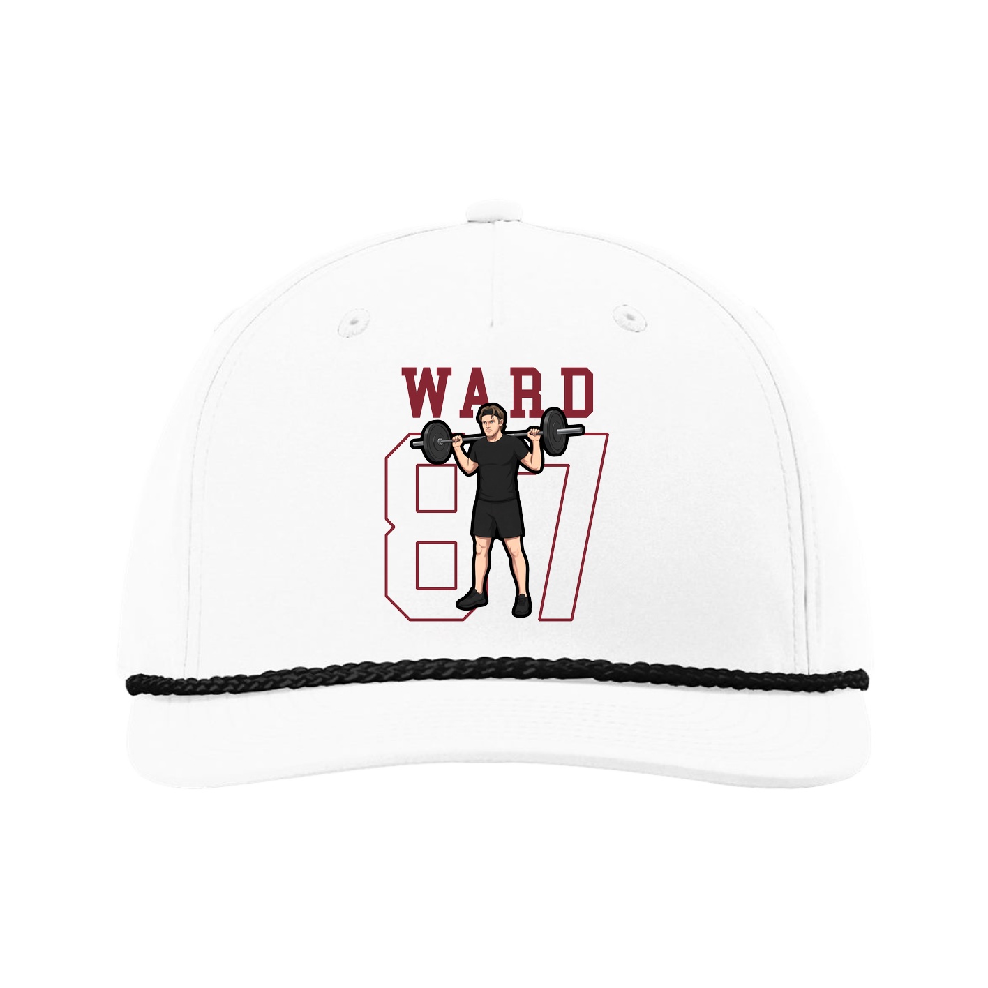 Five-Panel Classic Rope Cap — Shirsey in White