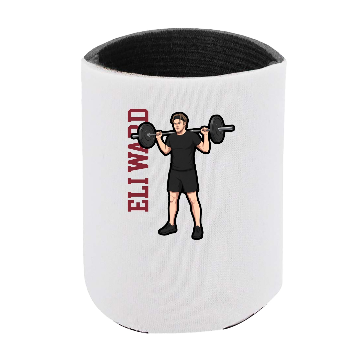 Can Holder — Name Vertical in White