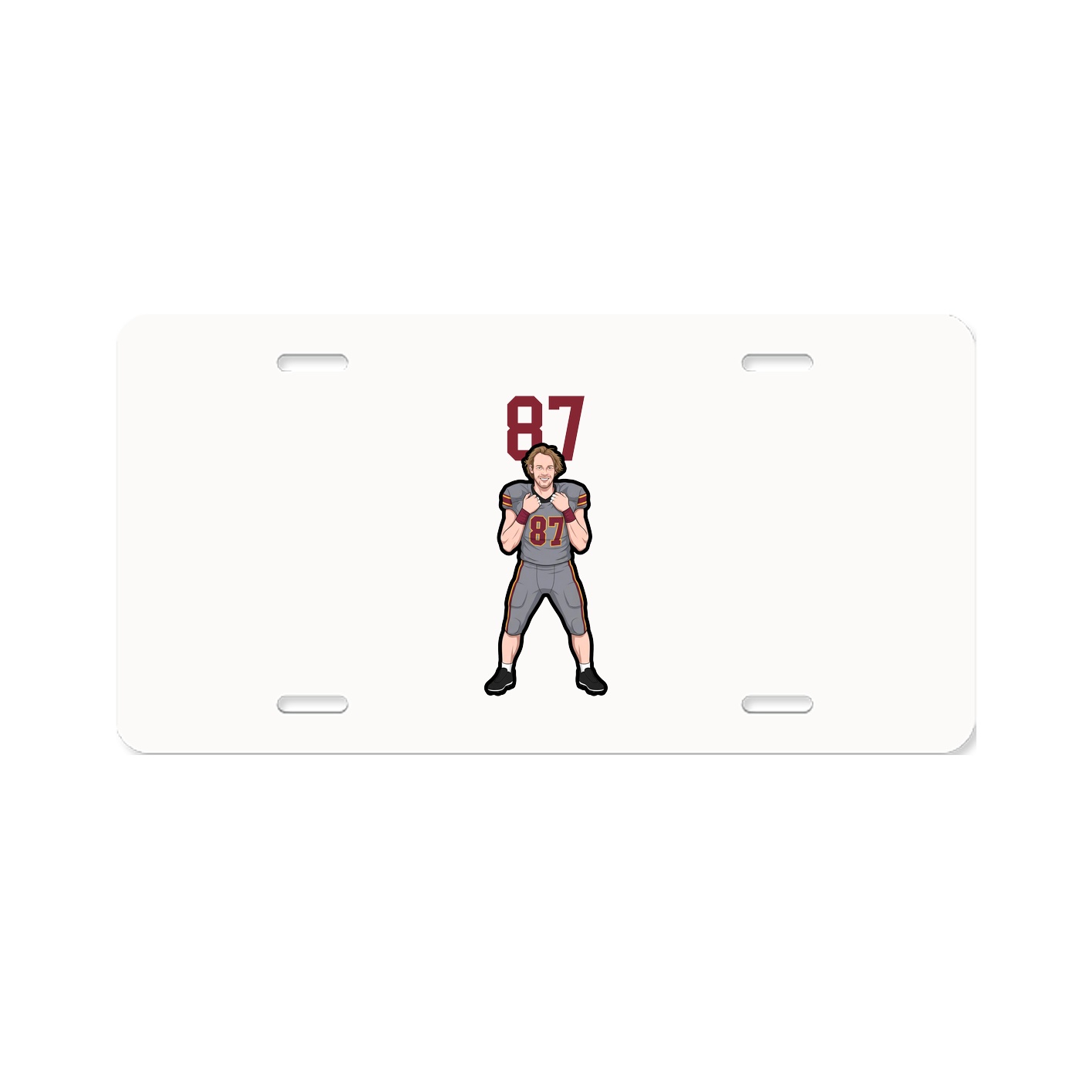 License Plate — Number Top in Classic