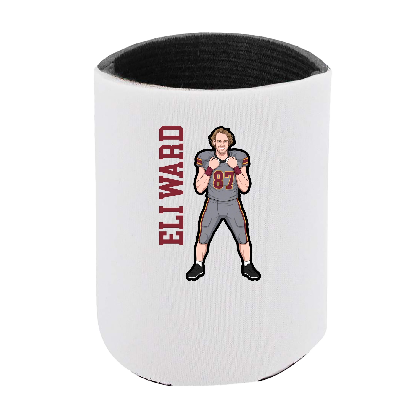 Can Holder — Name Vertical in White