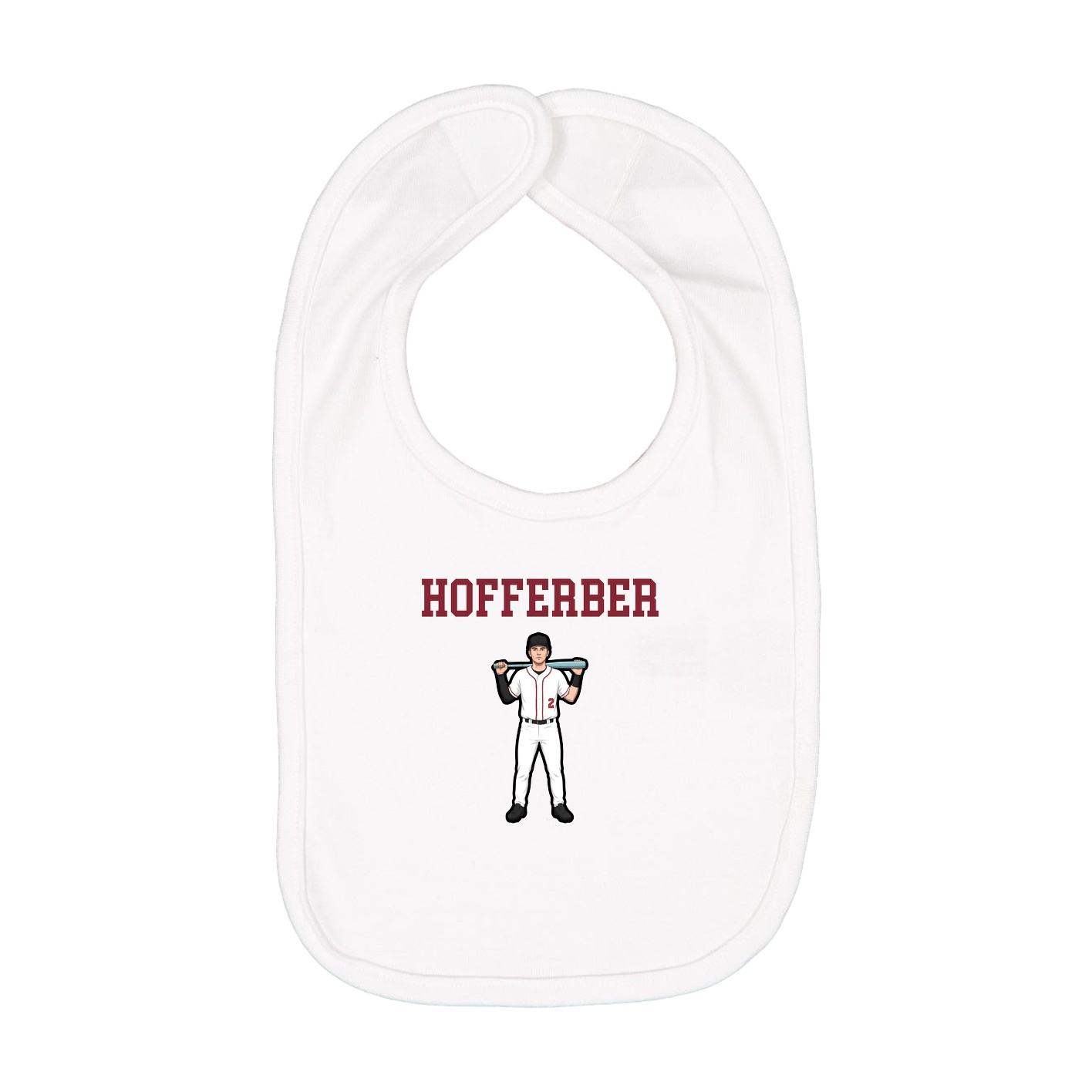 Infant Bib — Shirsey in White