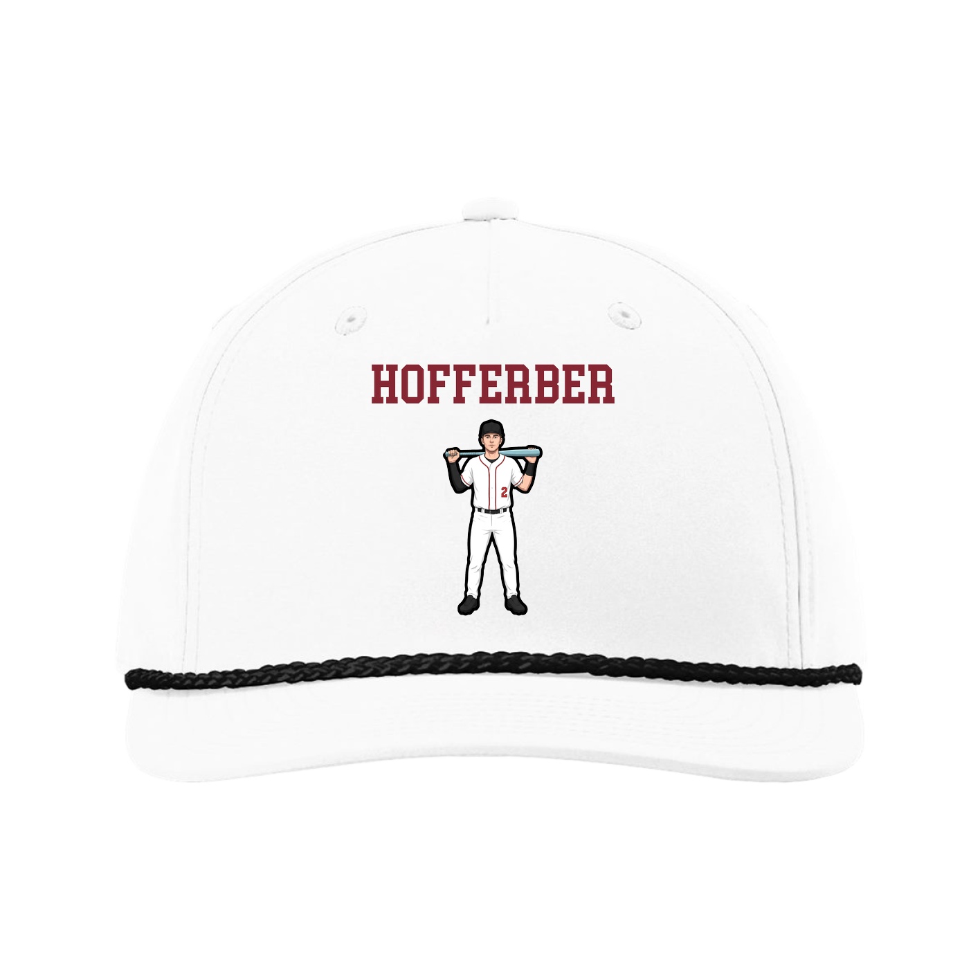 Five-Panel Classic Rope Cap — Shirsey in White