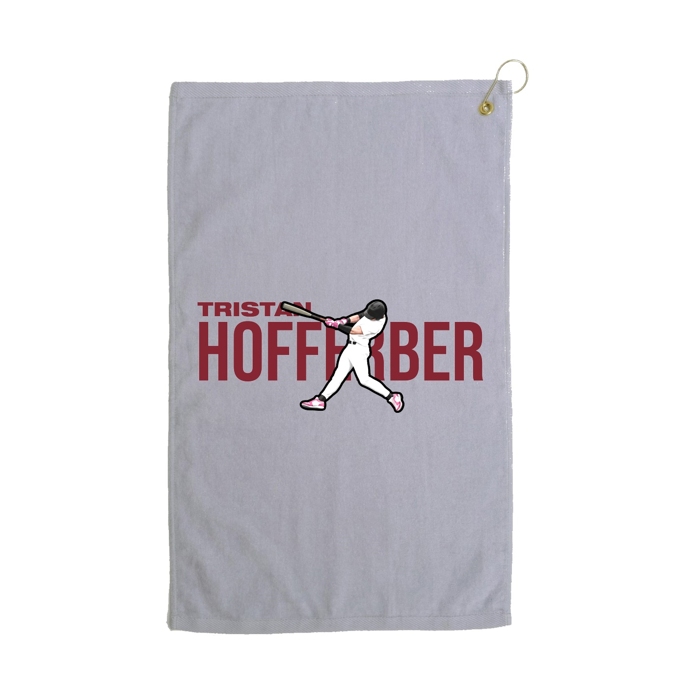 Golf Towel — Player Name in Grey