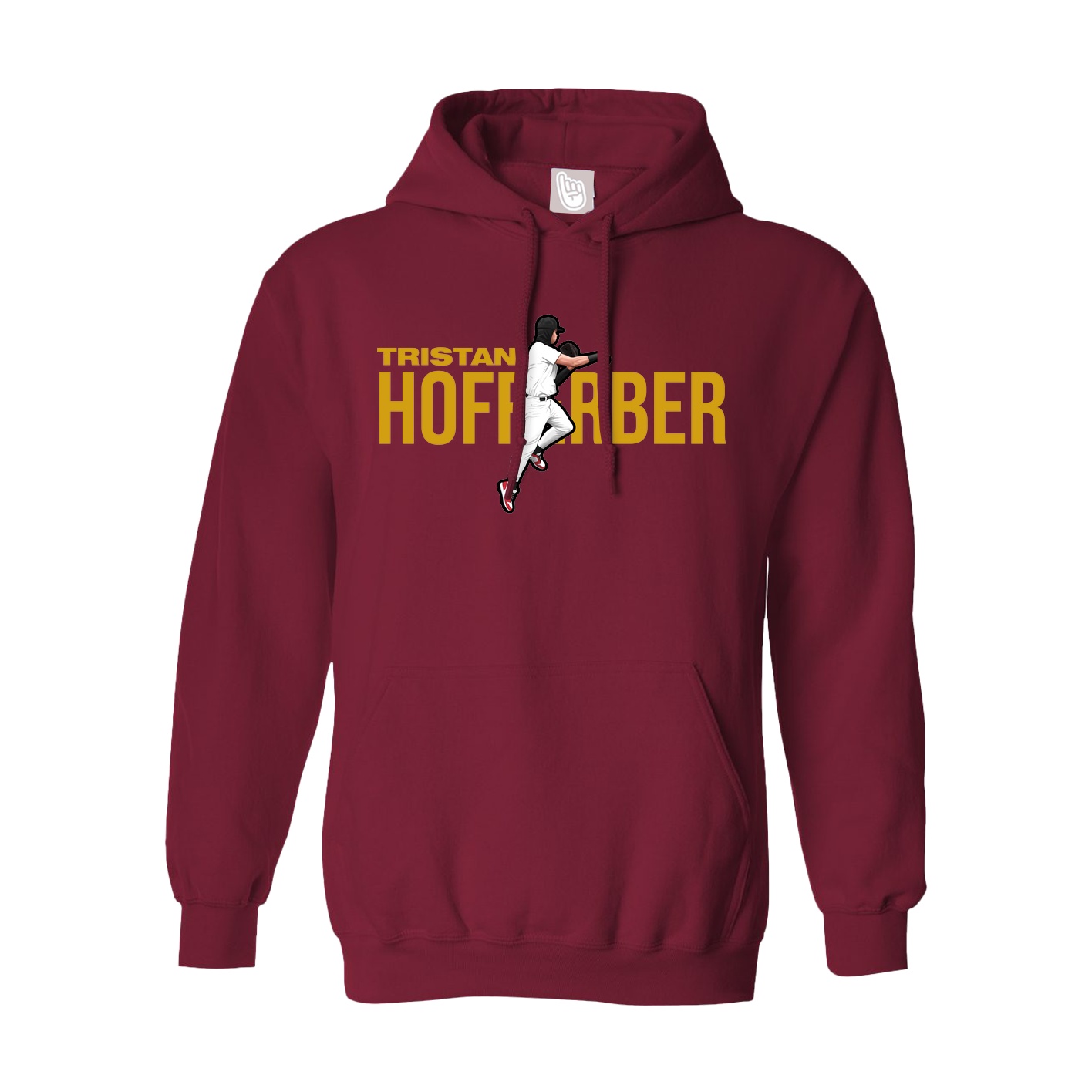 Hoodie — Player Name in Cardinal