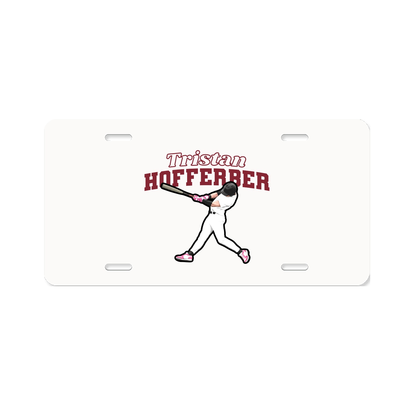 License Plate — Name Arch in Classic