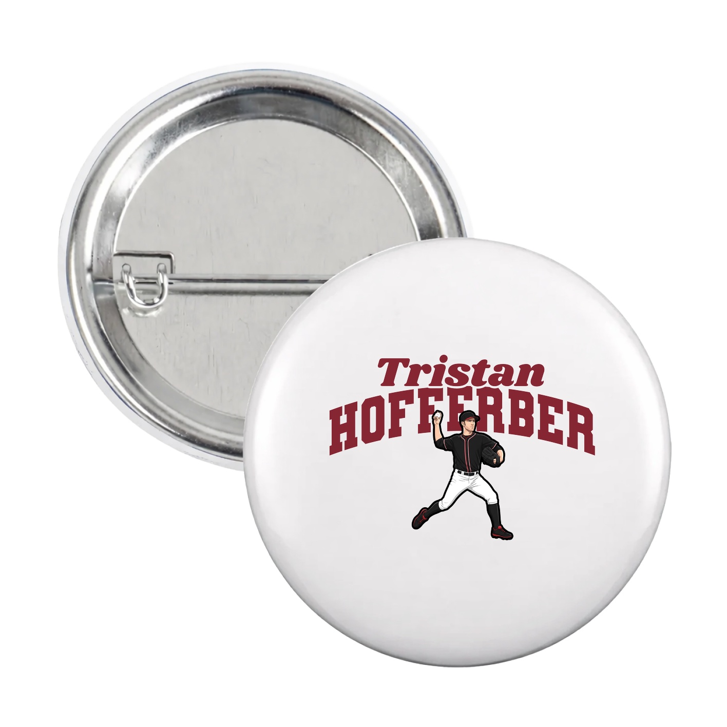 Game Day Button — Signature Arch in White