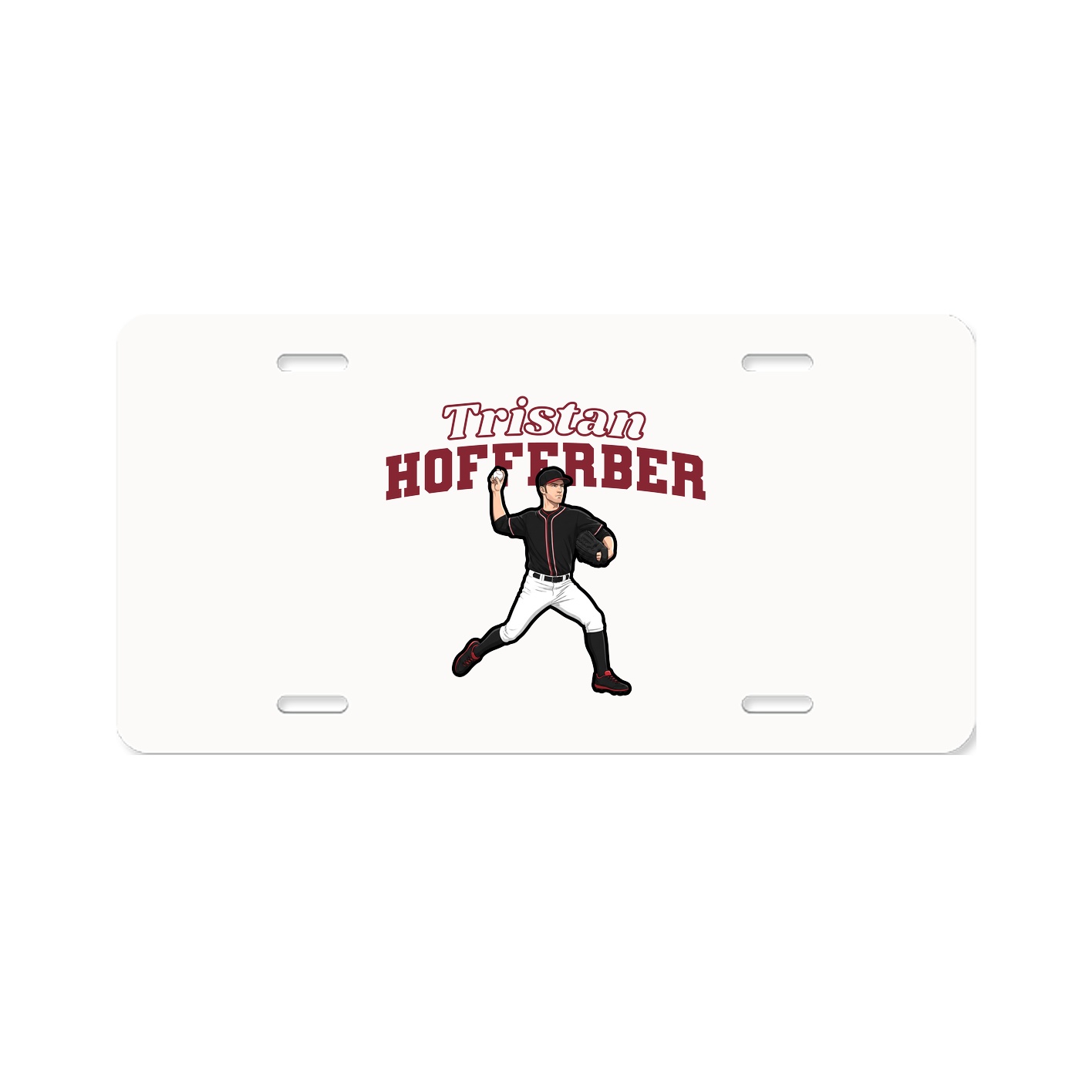 License Plate — Name Arch in Classic