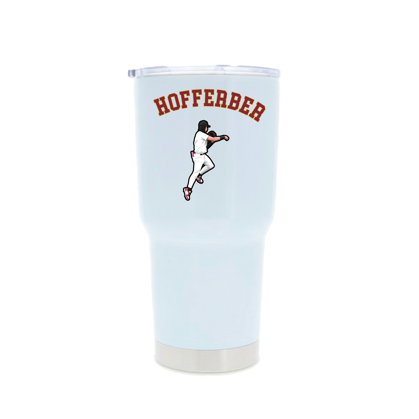 30oz Stainless Steel Tumbler — Shirsey Arch in White