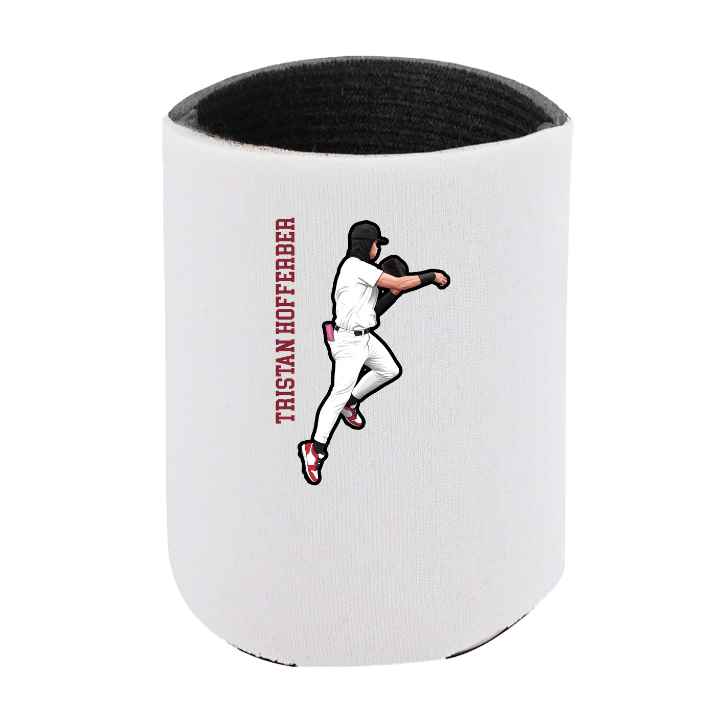 Can Holder — Name Vertical in White
