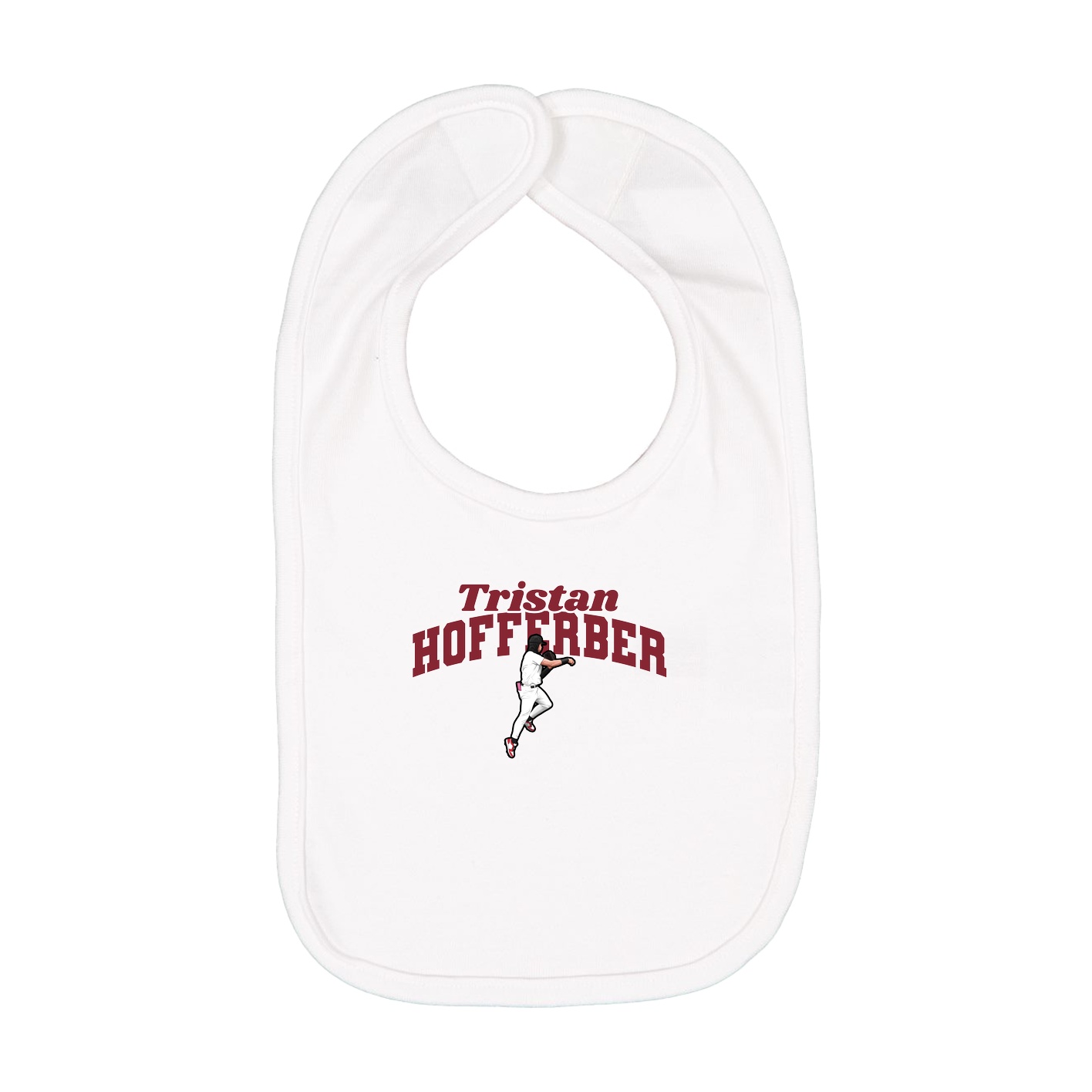 Infant Bib — Signature Arch in White