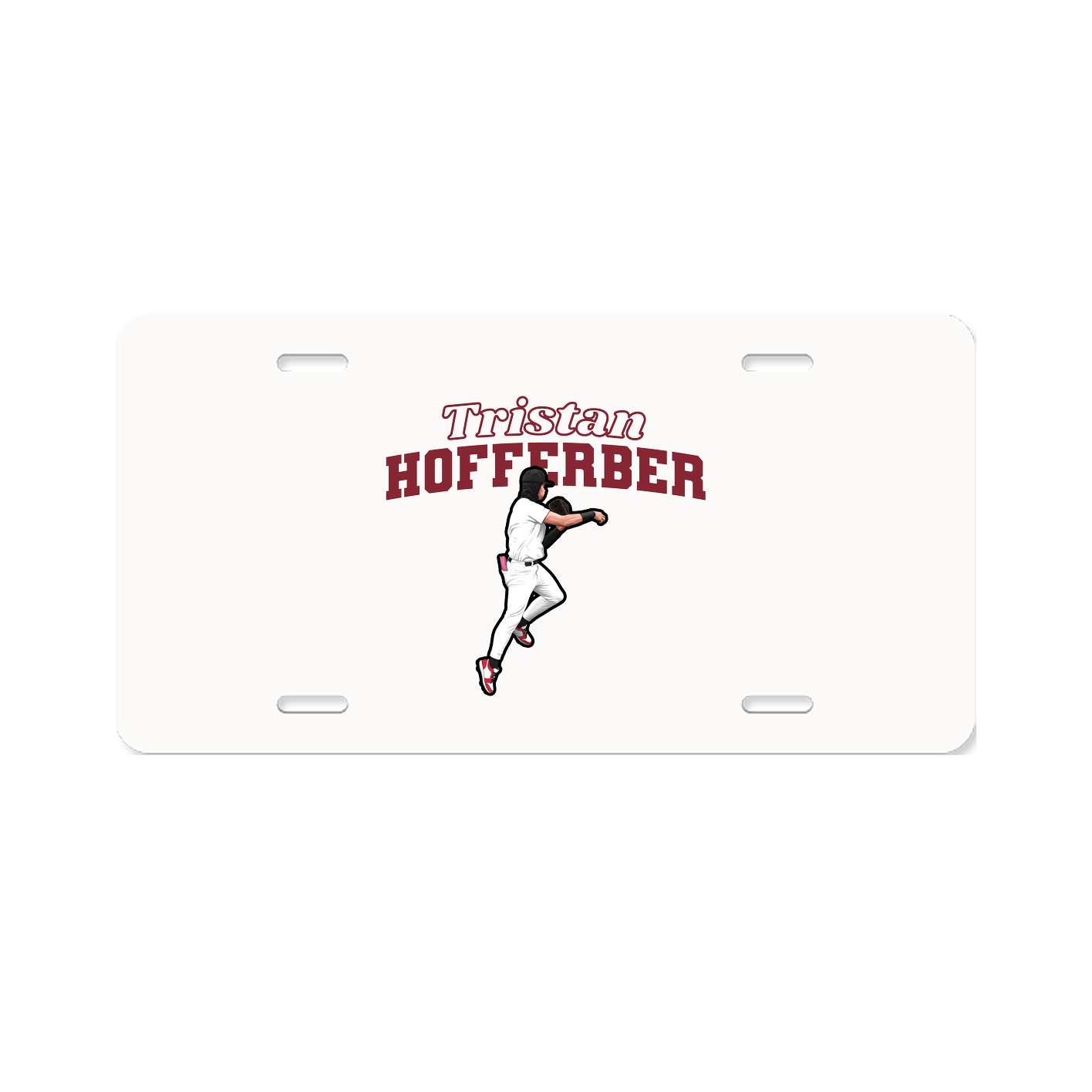 License Plate — Name Arch in Classic