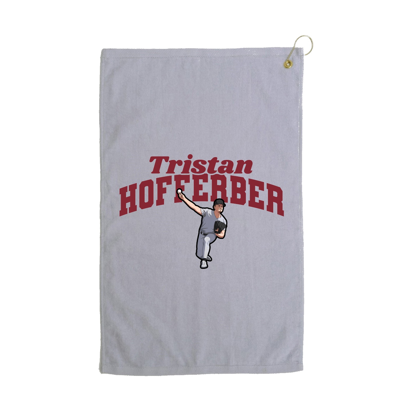 Golf Towel — Signature Arch in Grey