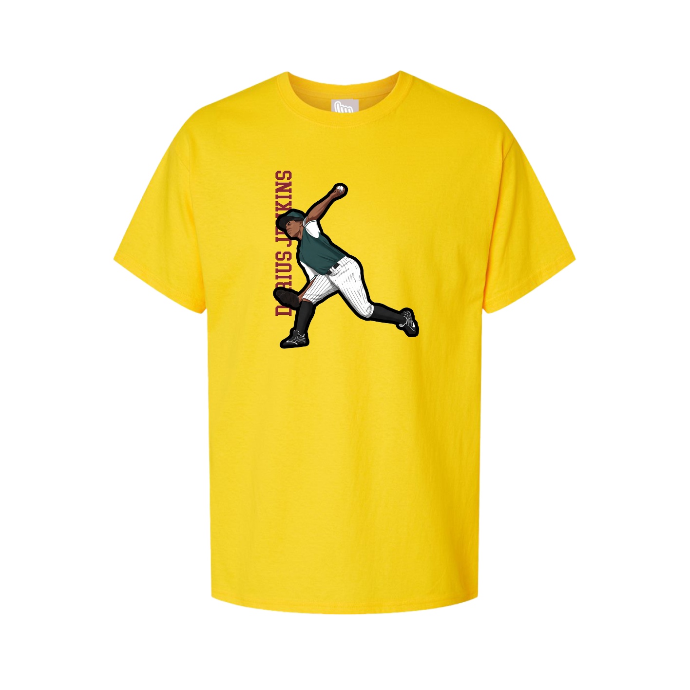 Tee — Name Vertical in Gold