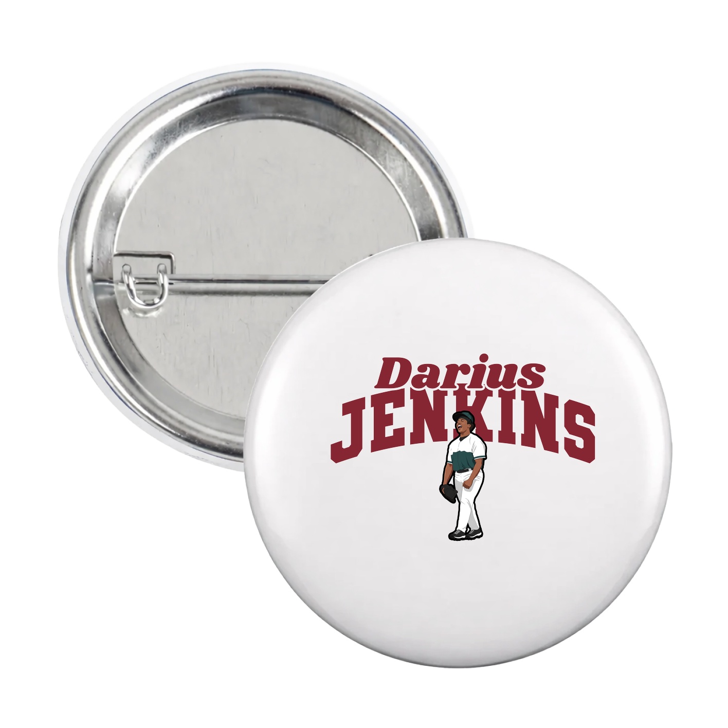 Game Day Button — Signature Arch in White