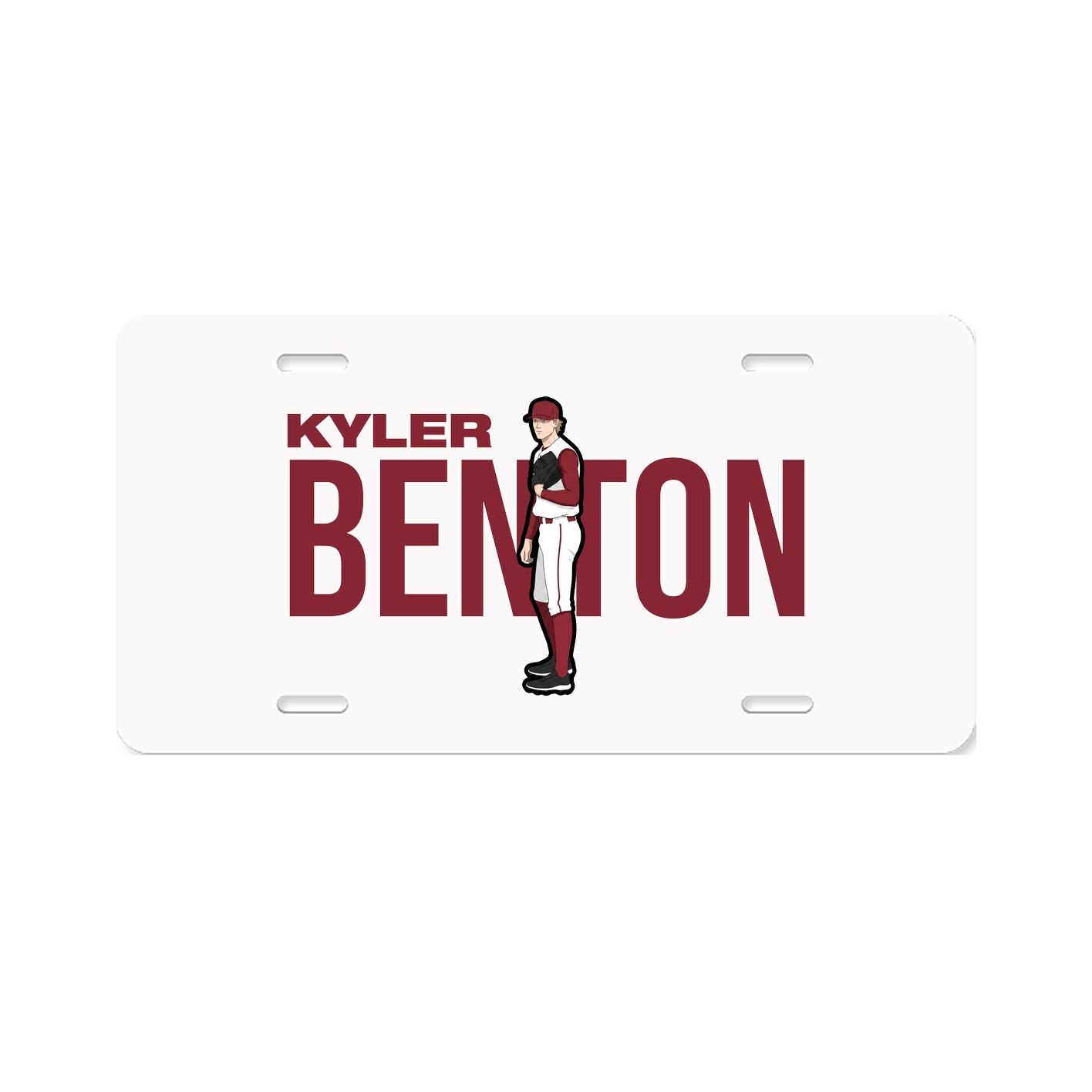 License Plate — Player Name in Classic