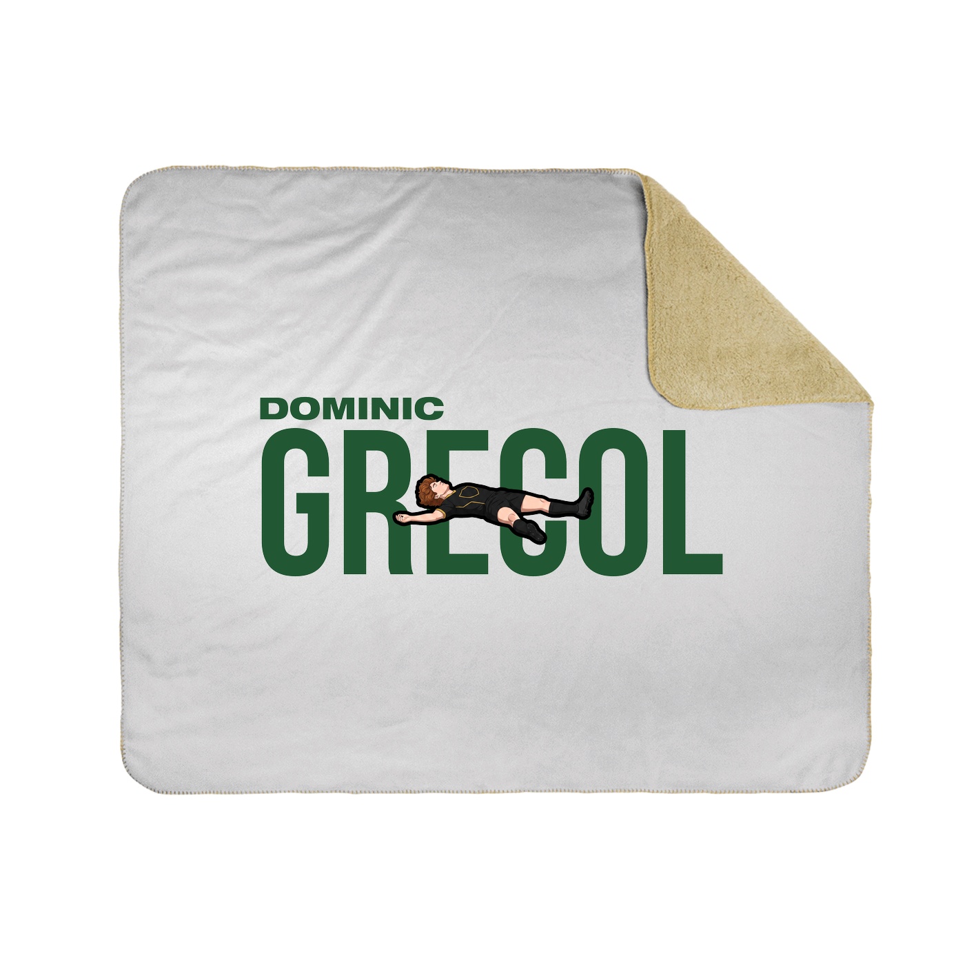 Throw Blanket — Player Name in White