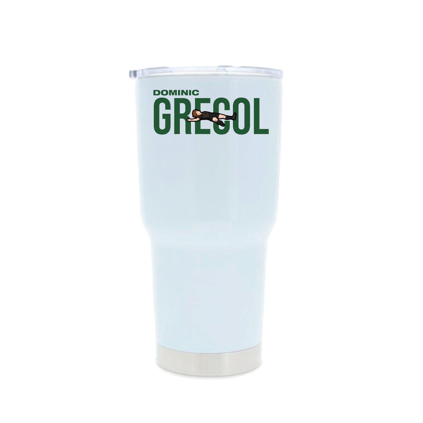30oz Stainless Steel Tumbler — Player Name in White