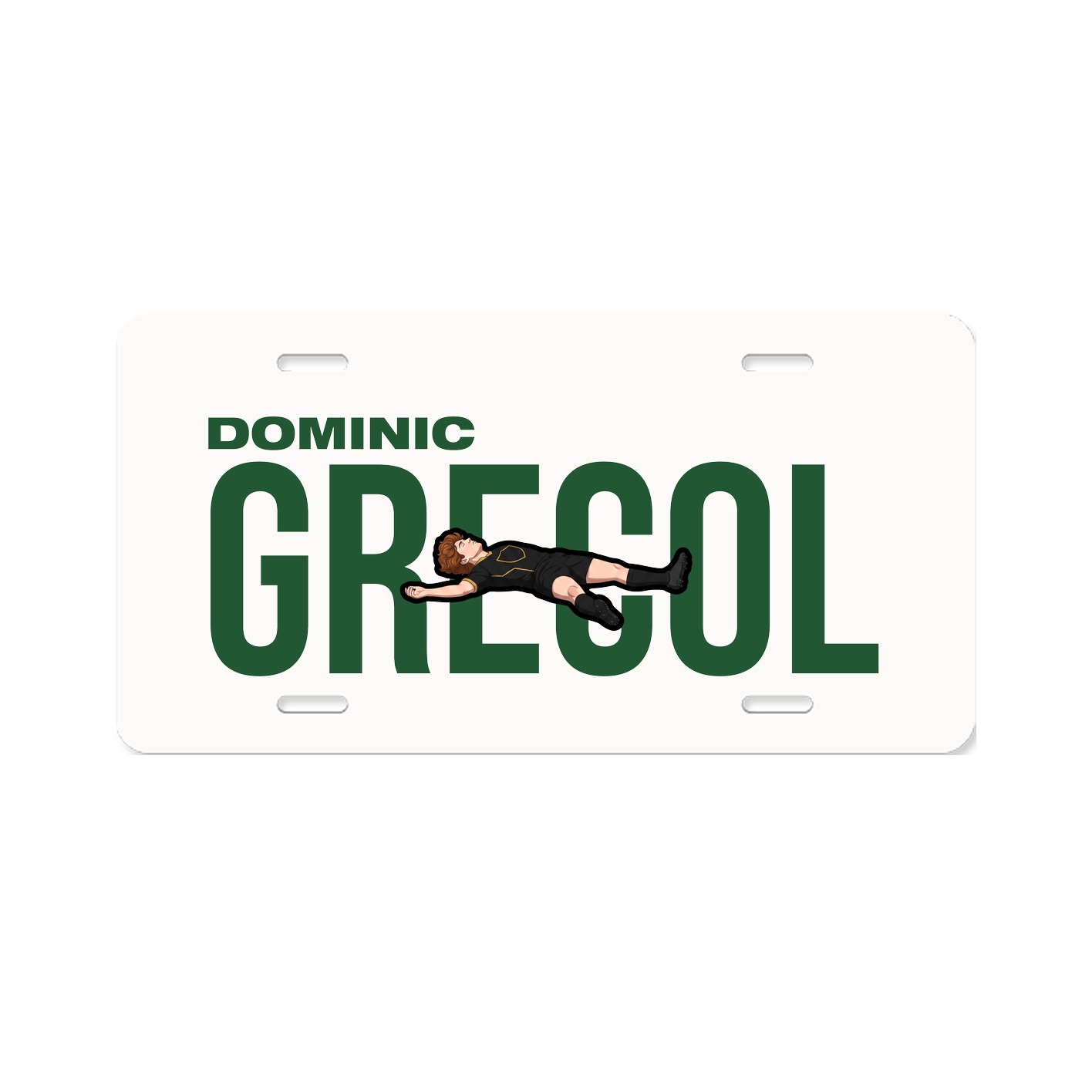 License Plate — Player Name in Classic
